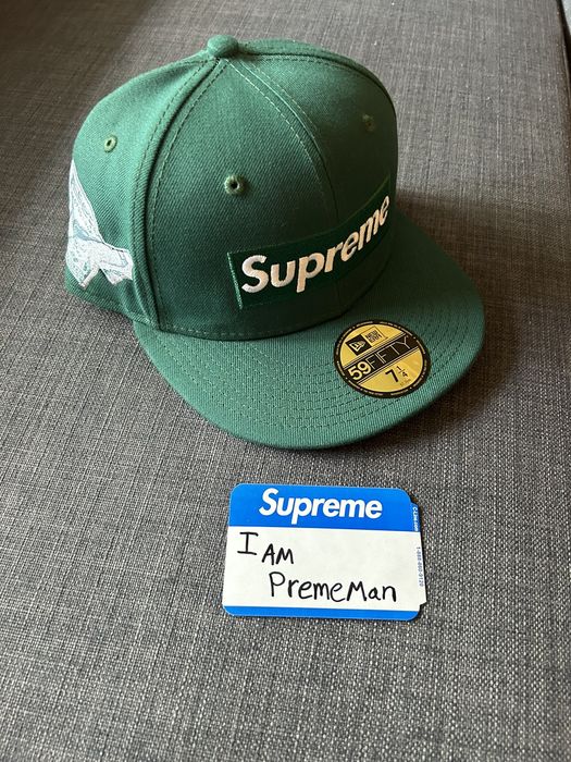 Supreme Supreme X New Era Money box logo fitted dark green 7 1/4