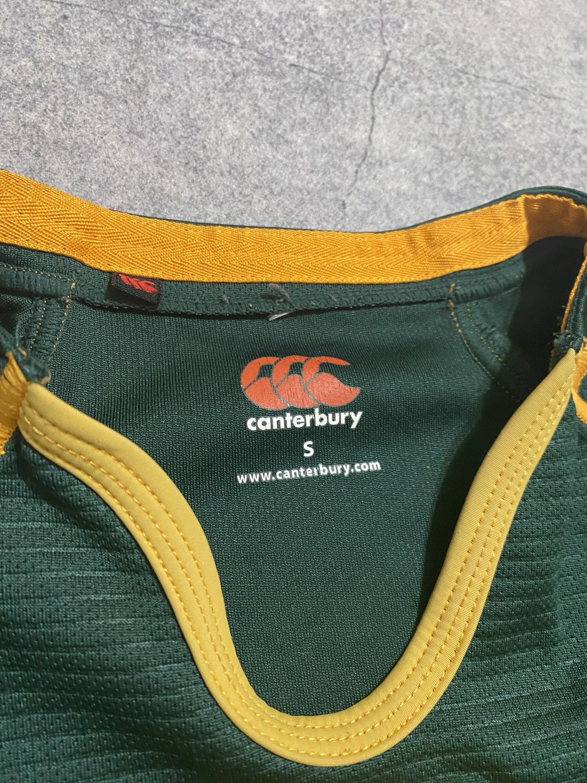 Canterbury of New Zealand × Vintage South Africa National Rugby Shirt Jersey Canterbury Size US S / EU 44-46 / 1 - 3 Thumbnail