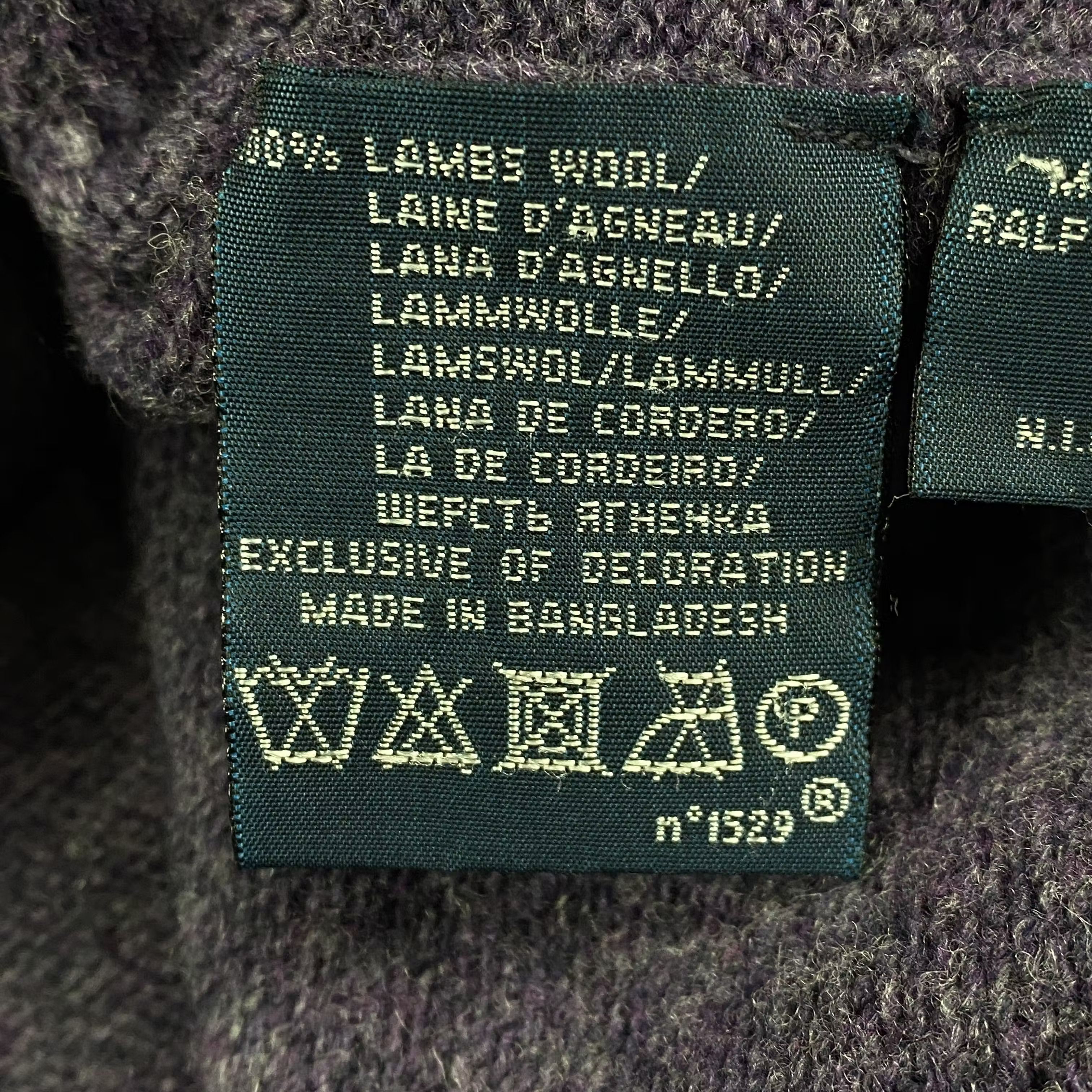 Polo Ralph Lauren × Ralph Lauren × Vintage Mens Wool Sweater V Neck Polo Ralph Lauren Vintage Size M Size US M / EU 48-50 / 2 - 5 Thumbnail