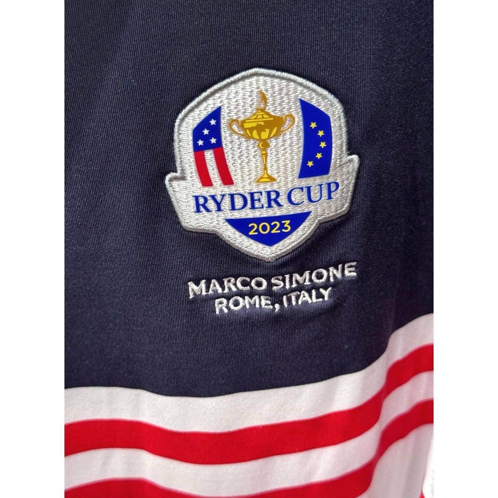 Footjoy Footjoy Polo Shirt Men Large L Rome Italy 23 Rider Cup Multicolor Long Sleeve Polo Shirt Size US XS / EU 42 / 0 - 2 Thumbnail