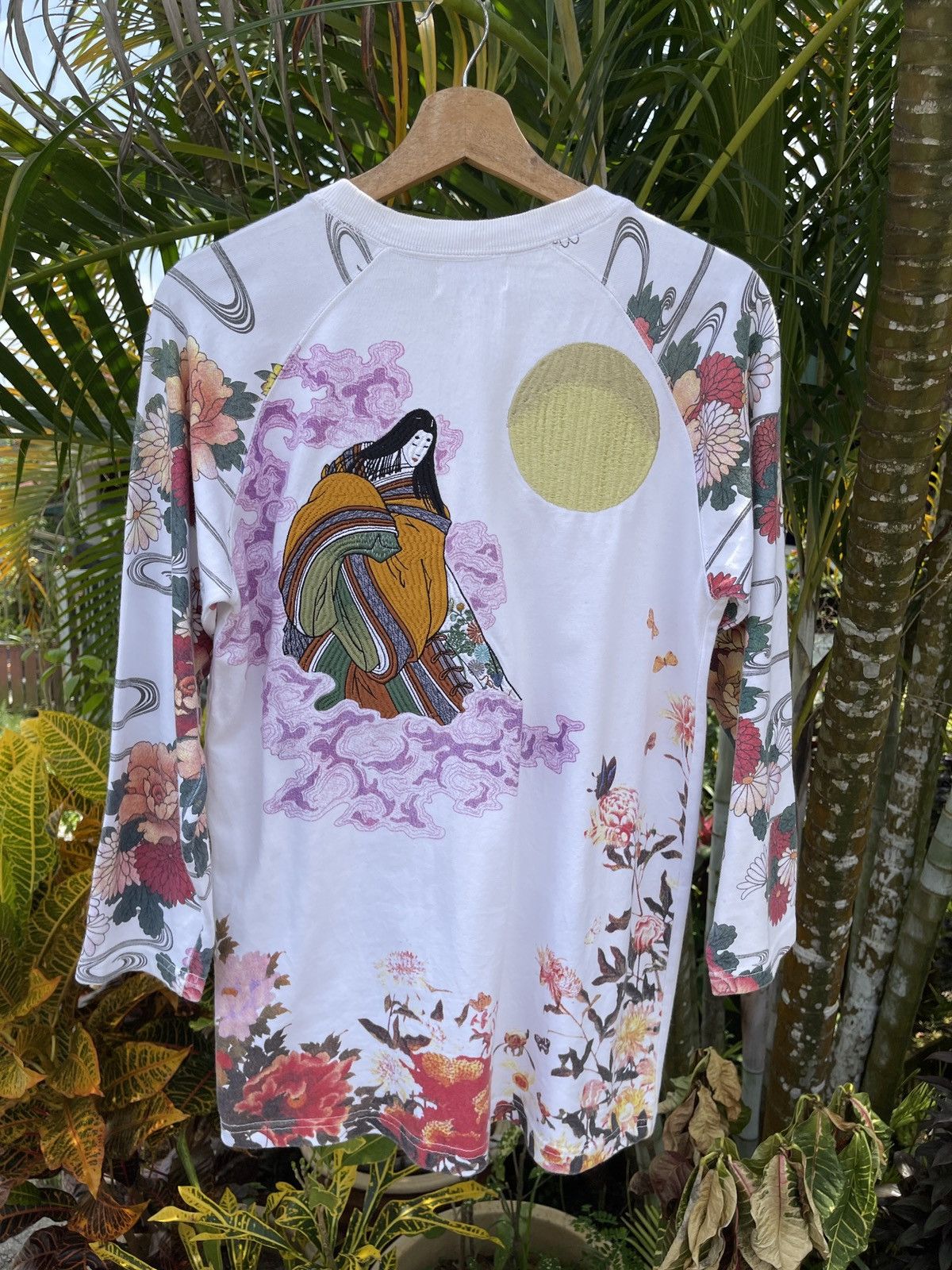 RaRe‼️Vintage’90s🔥GEISHA IN KIMONO🔥Sukajan Long Sleeve Tshirt