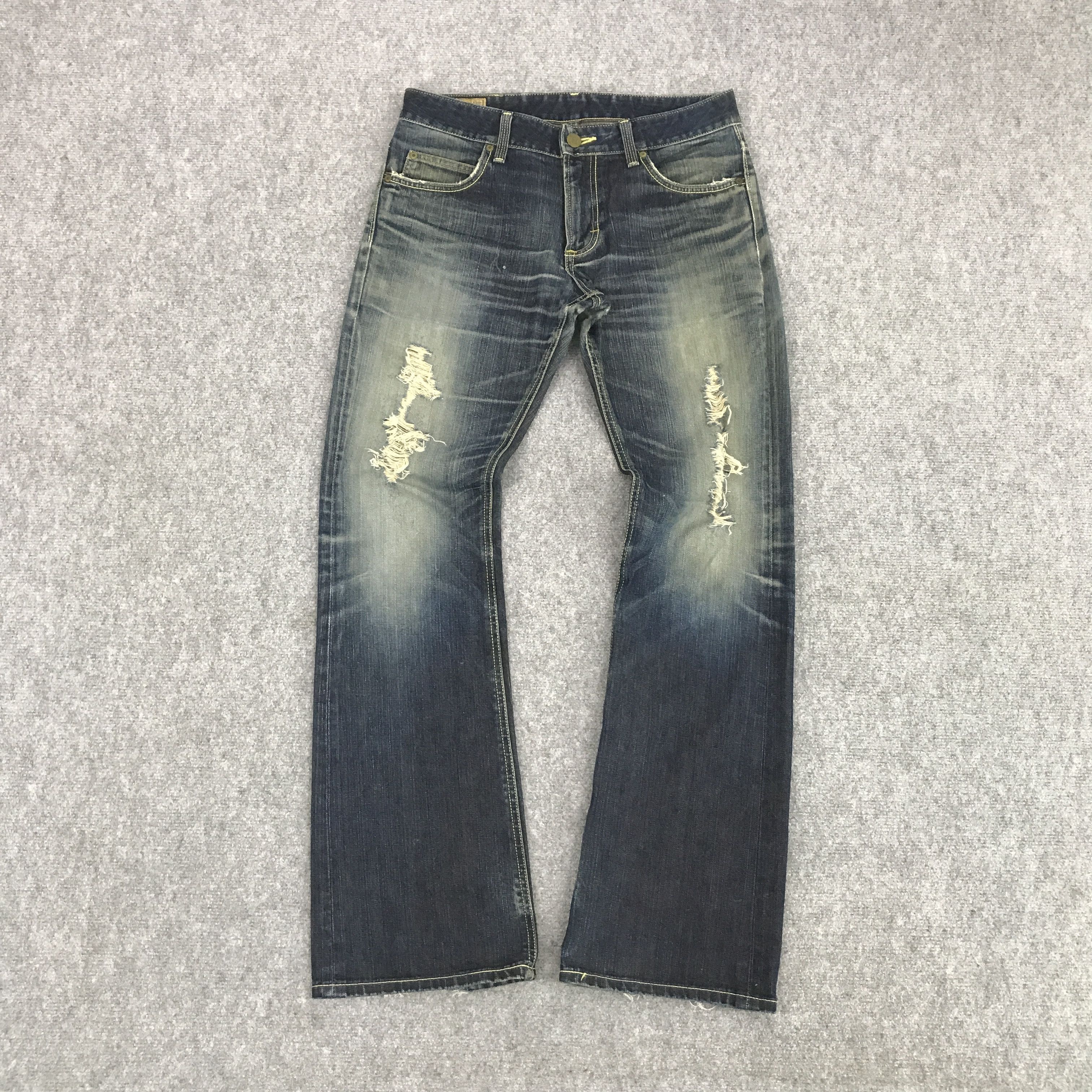 Japanese Brand × Le Grande Bleu (L.G.B.) FLARE GOLD LABEL LEE RIDERS BOOTCUT DENIM PANTS Size US 31 - 1 Thumbnail