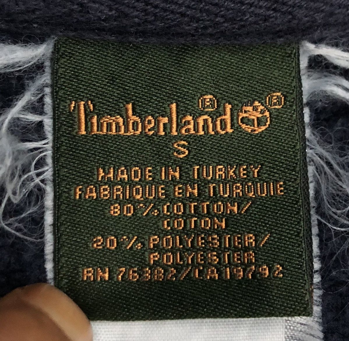 Timberland Vintage Timberland Navy Blue Sweatshir Size S Made in Turkey Size US S / EU 44-46 / 1 - 7 Thumbnail