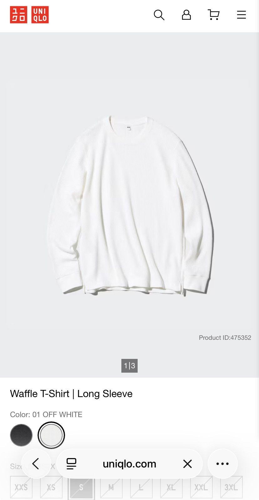 Uniqlo Uniqlo Waffle Crewneck Longsleeve T-Shirt Size US L / EU 52-54 / 3 - 5 Thumbnail