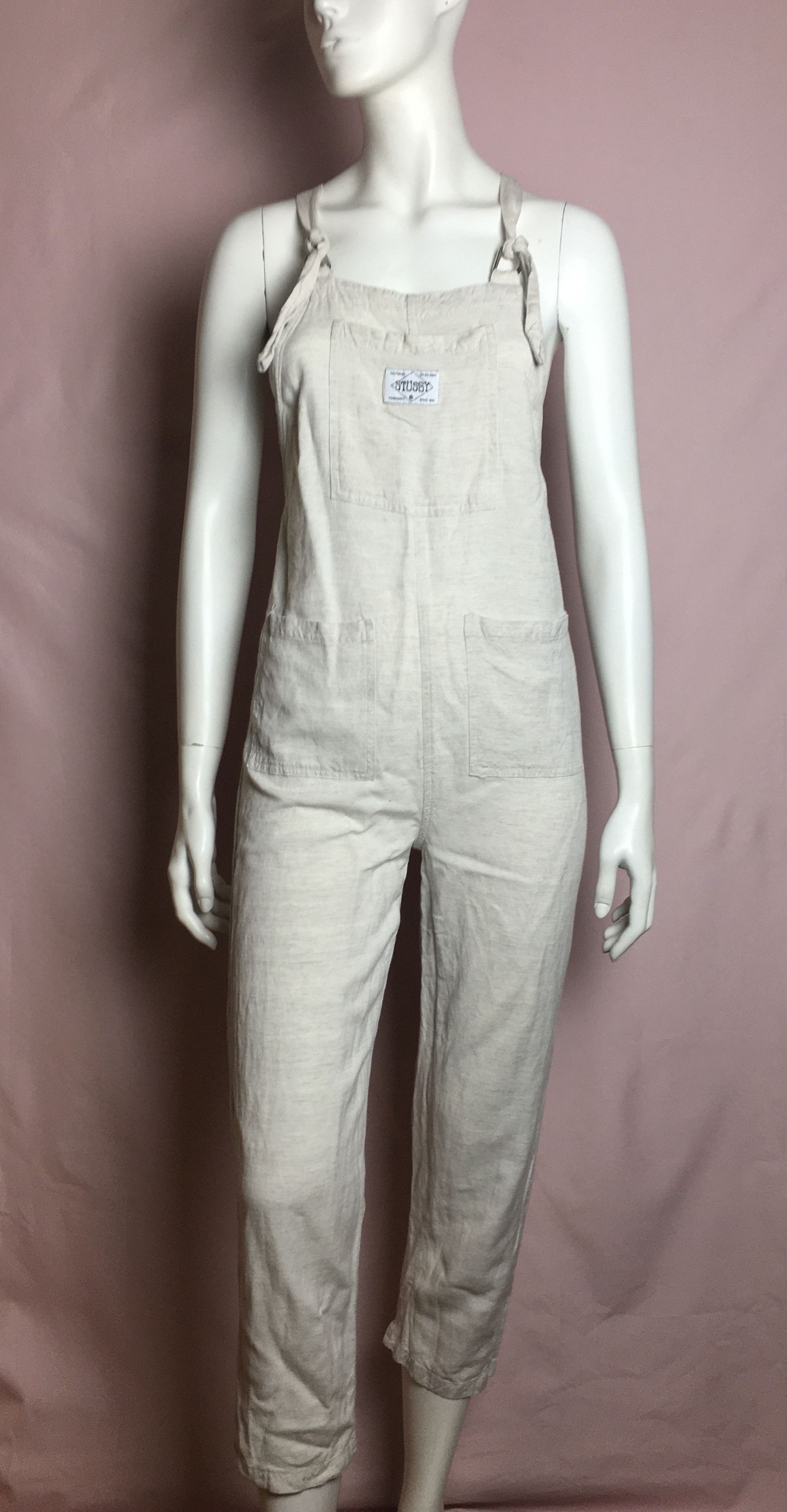 Stussy Stussy Linen Cotton Overalls Jumpsuit UK 6 Size 26" / US 2 / IT 38 - 3 Thumbnail