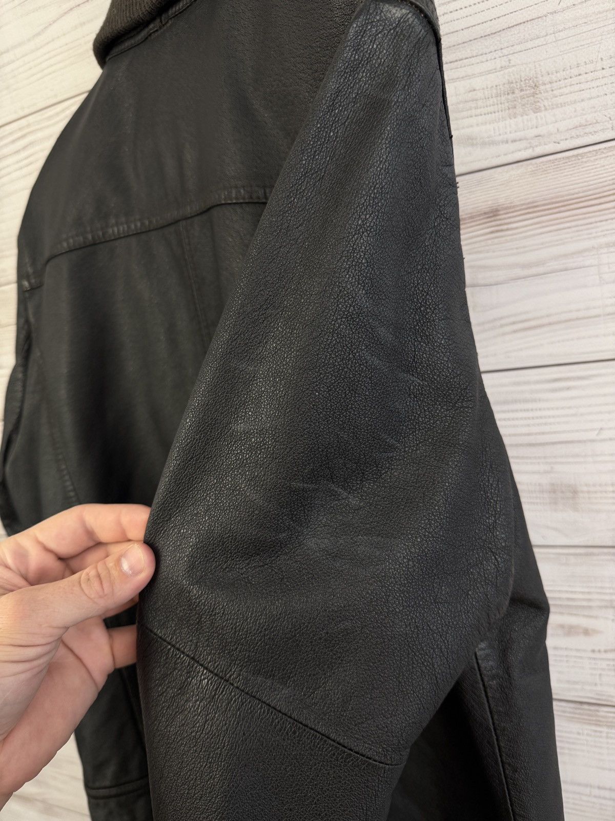 Armani Armani Jeans Leather Jacket Size US L / EU 52-54 / 3 - 13 Thumbnail