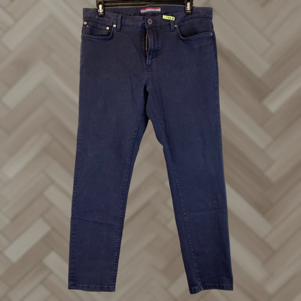 Tommy Hilfiger Tommy Hilfiger Men Jeans / 36x30 / Straight / Regular Fit / Blue Cotton Denim / Casual Wear - Men 36 30 - Vintage No Size US 36 / EU 52 - 1 Thumbnail
