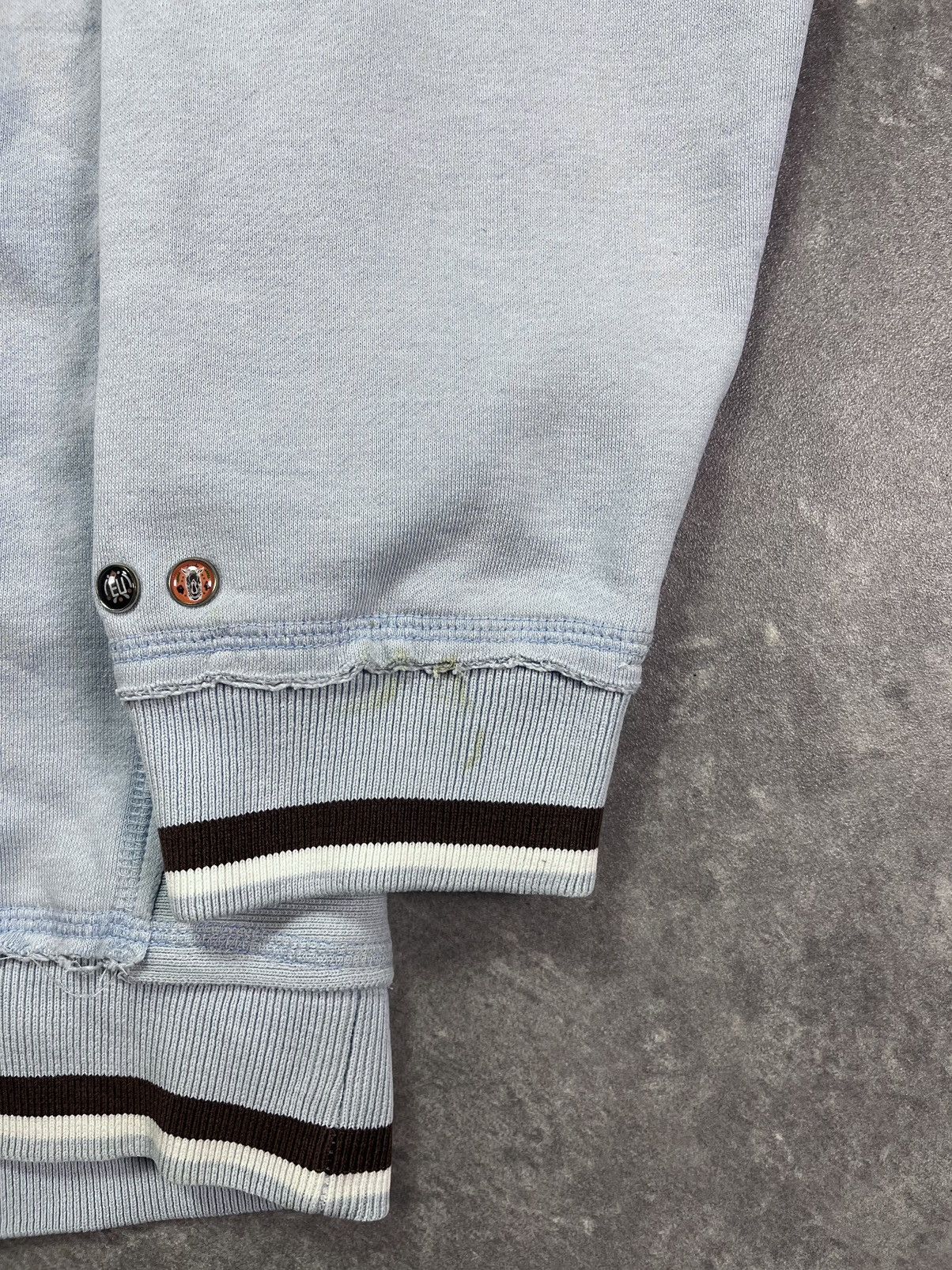 Ecko Unltd. Ecko Unltd. Embroidered Logo Baby Blue Baggy Zip Hoodie L XL Size US L / EU 52-54 / 3 - 8 Thumbnail