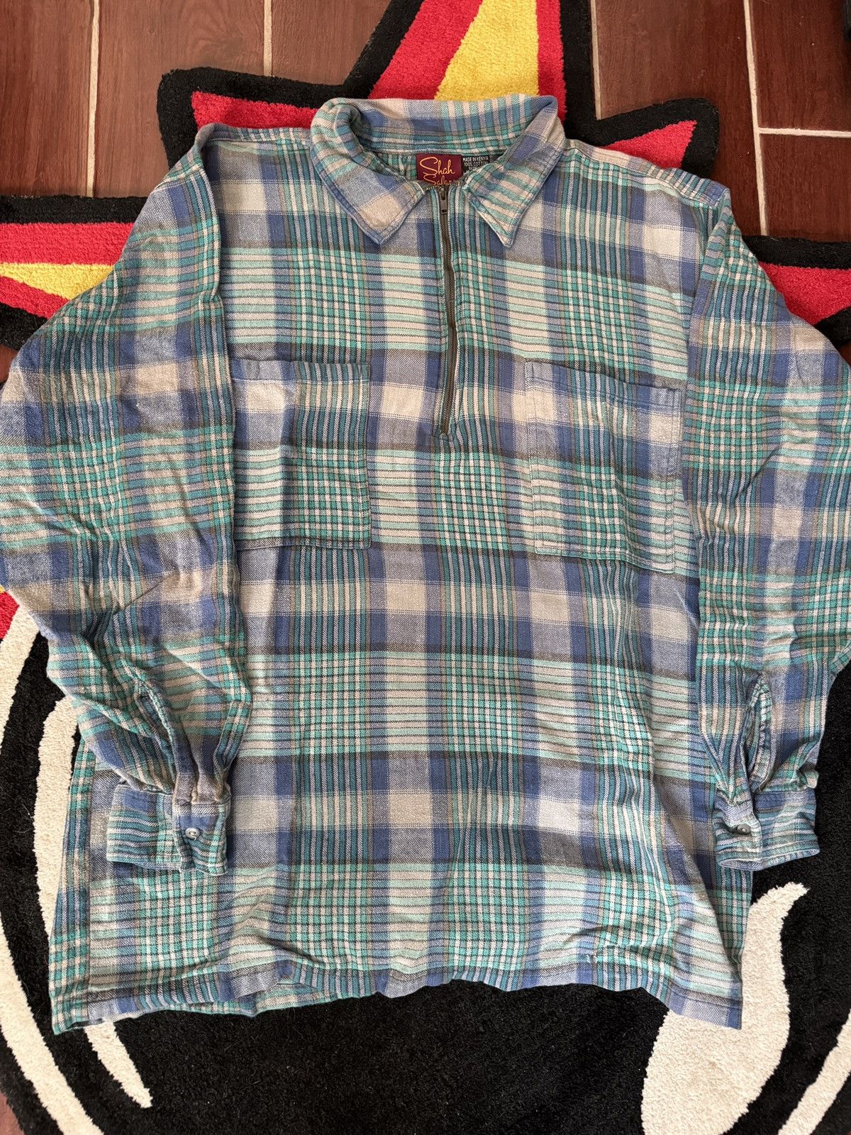 Other VINTAGE QUATER ZIP FLANNEL Size US L / EU 52-54 / 3 - 1 Thumbnail