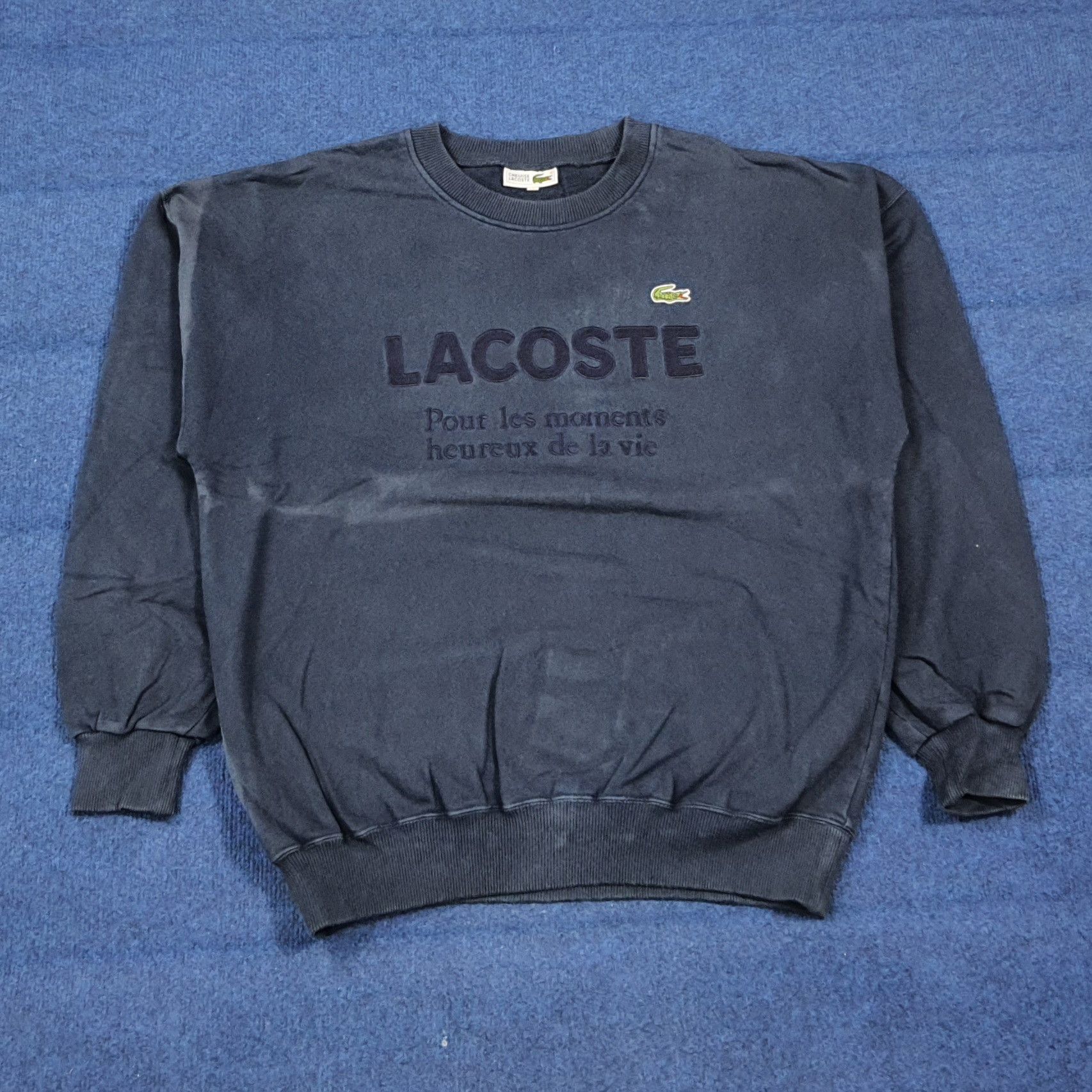 Lacoste Vintage Chemise Lacoste Spell Out Sweatshirt C290N26 Size US M / EU 48-50 / 2 - 1 Thumbnail