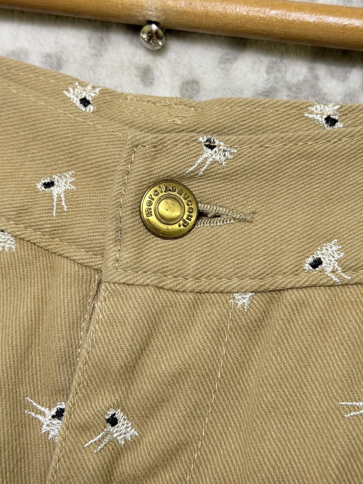 Issey Miyake Vintage Mercibeaucoup Embroidered Drop Crotch Pants Size US 27 - 8 Thumbnail