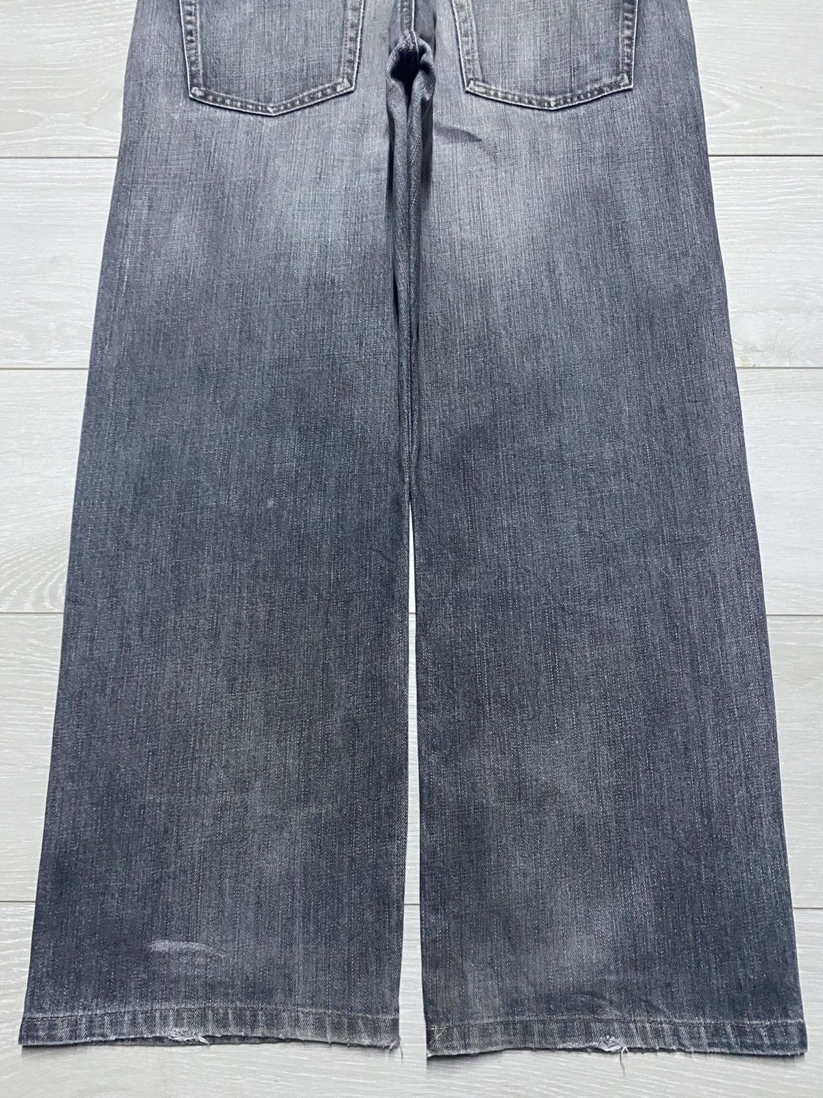 Undercover × Uniqlo Vintage Uniqlo S-003 Faded Grey Denim Distressed Baggy Jeans Size US 35 - 6 Thumbnail