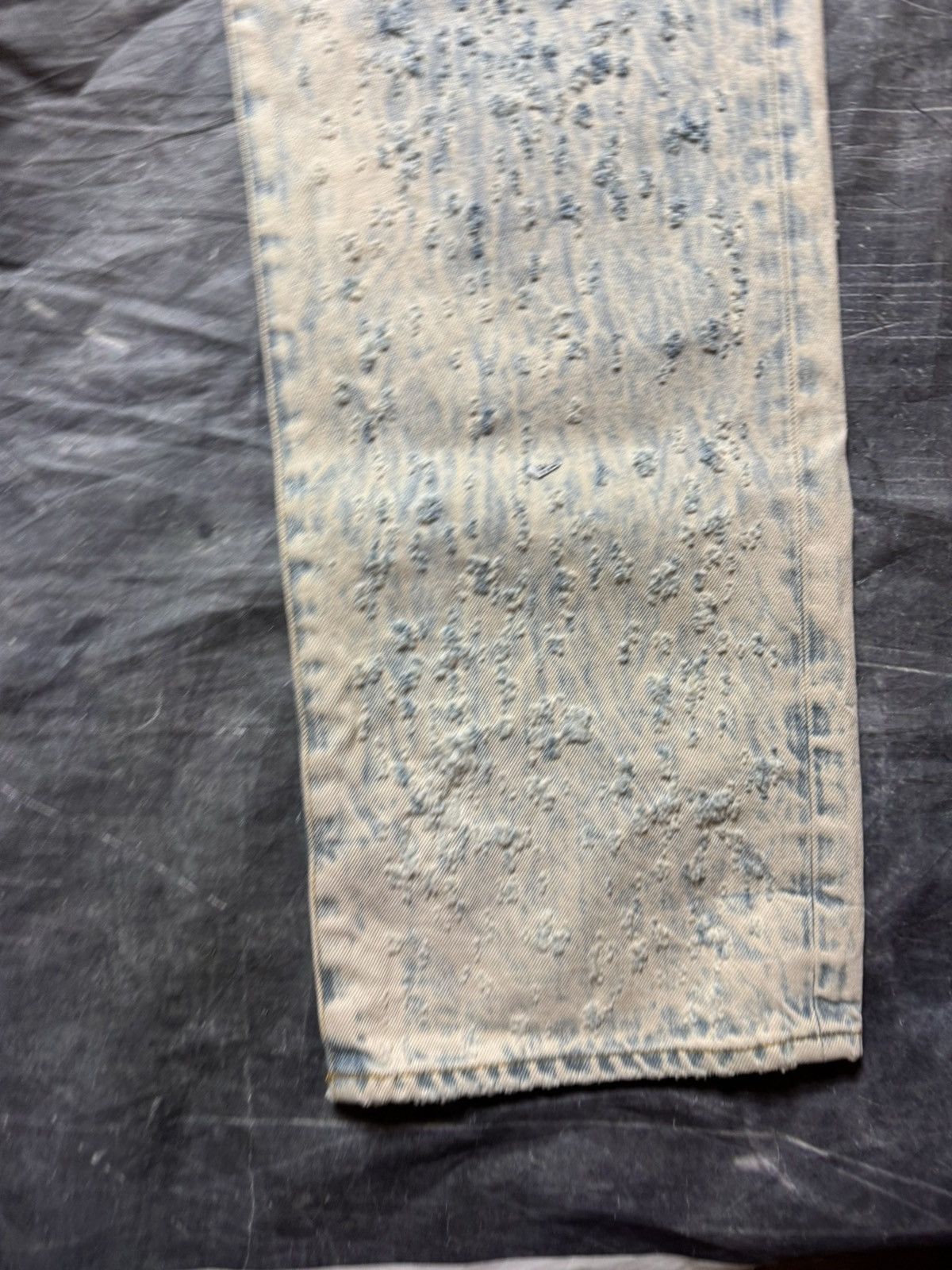Amiri Amiri Shotgun Bleached Distressed Straight Fit Jeans Size US 34 / EU 50 - 5 Thumbnail