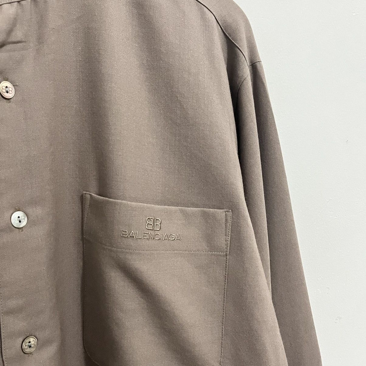 Balenciaga Balenciaga Basic Shirt Stand Collar Size US L / EU 52-54 / 3 - 4 Thumbnail