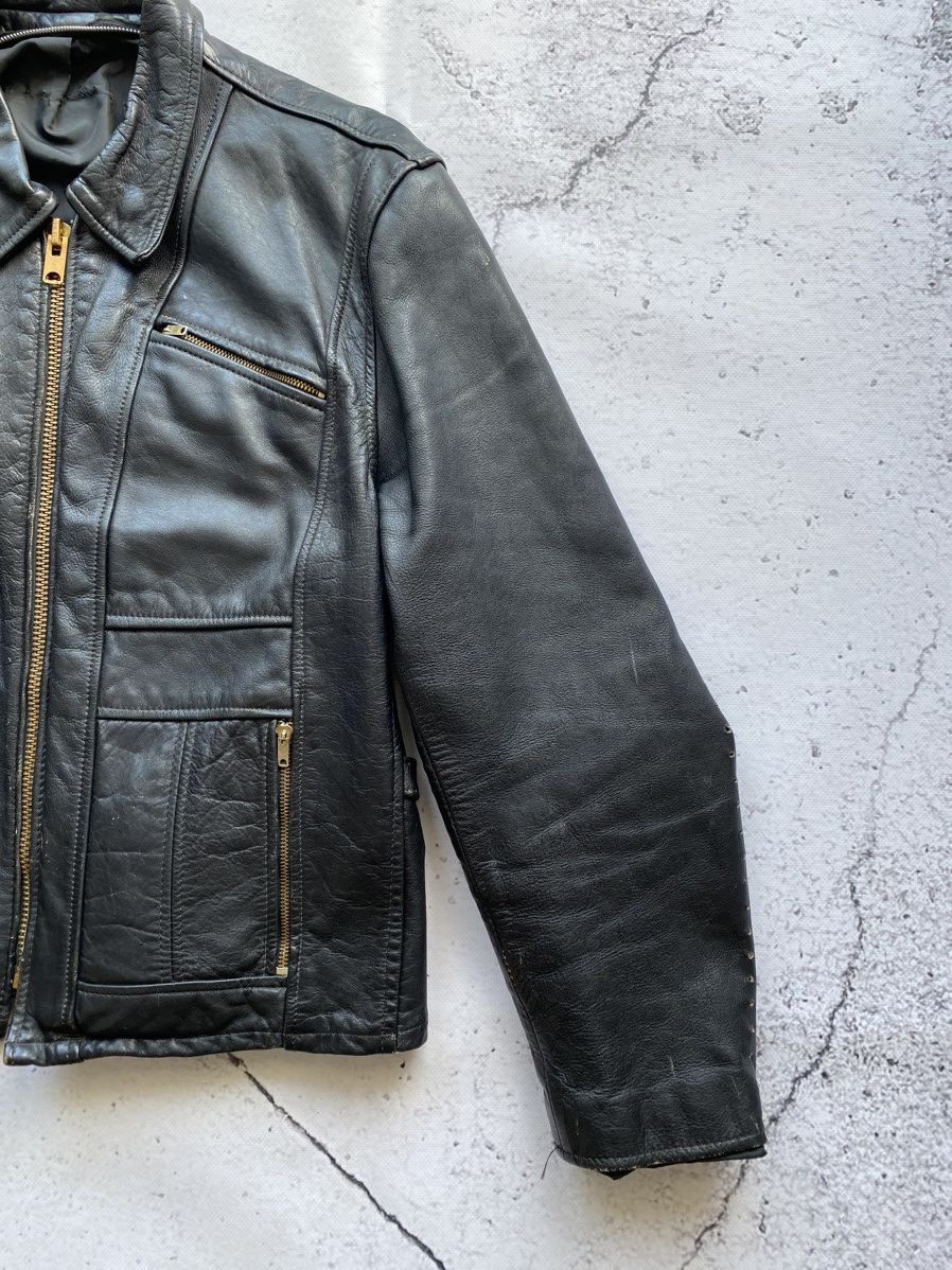 Other Steinmark men’s rare leather motorcycle jacket talon zipper Size US S / EU 44-46 / 1 - 4 Thumbnail