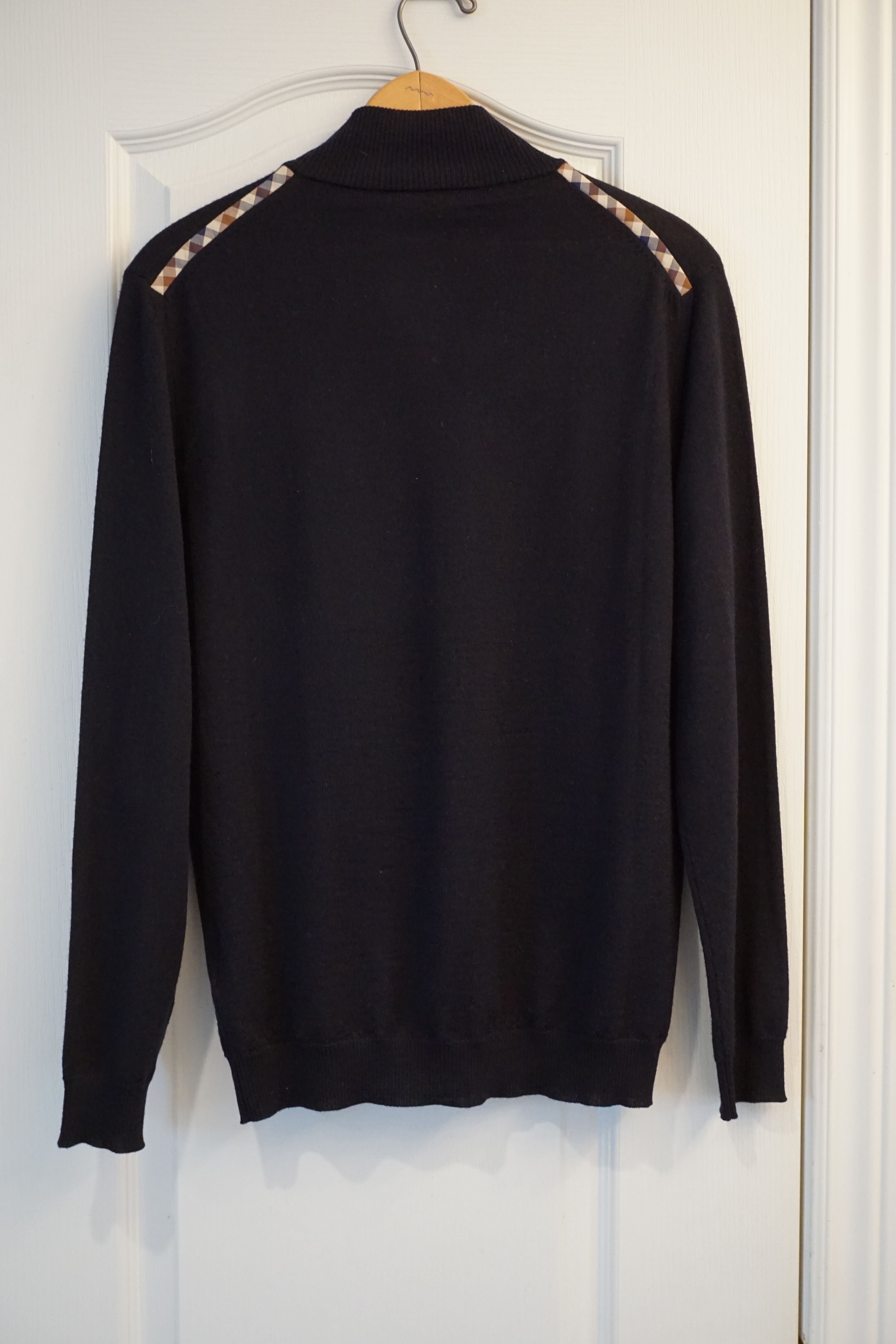 Aquascutum Aquascutum Zip-up Cardigan - Black Size US S / EU 44-46 / 1 - 2 Thumbnail