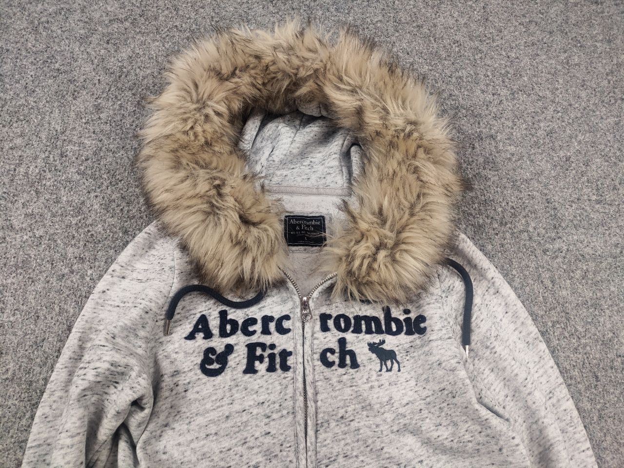 Abercrombie & Fitch Vintage Abercrombie Y2K If six was nine fur Zip Hoodie Size US S / EU 44-46 / 1 - 4 Thumbnail