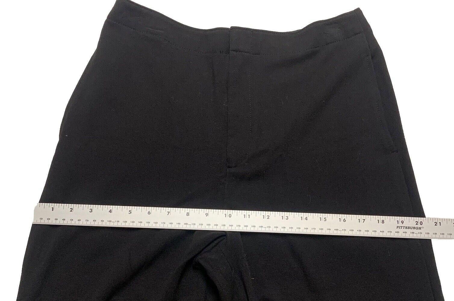 Club Monaco Club Monaco Wide Leg Scallop Hem Pants 8 Black Size 30" / US 8 / IT 44 - 7 Thumbnail
