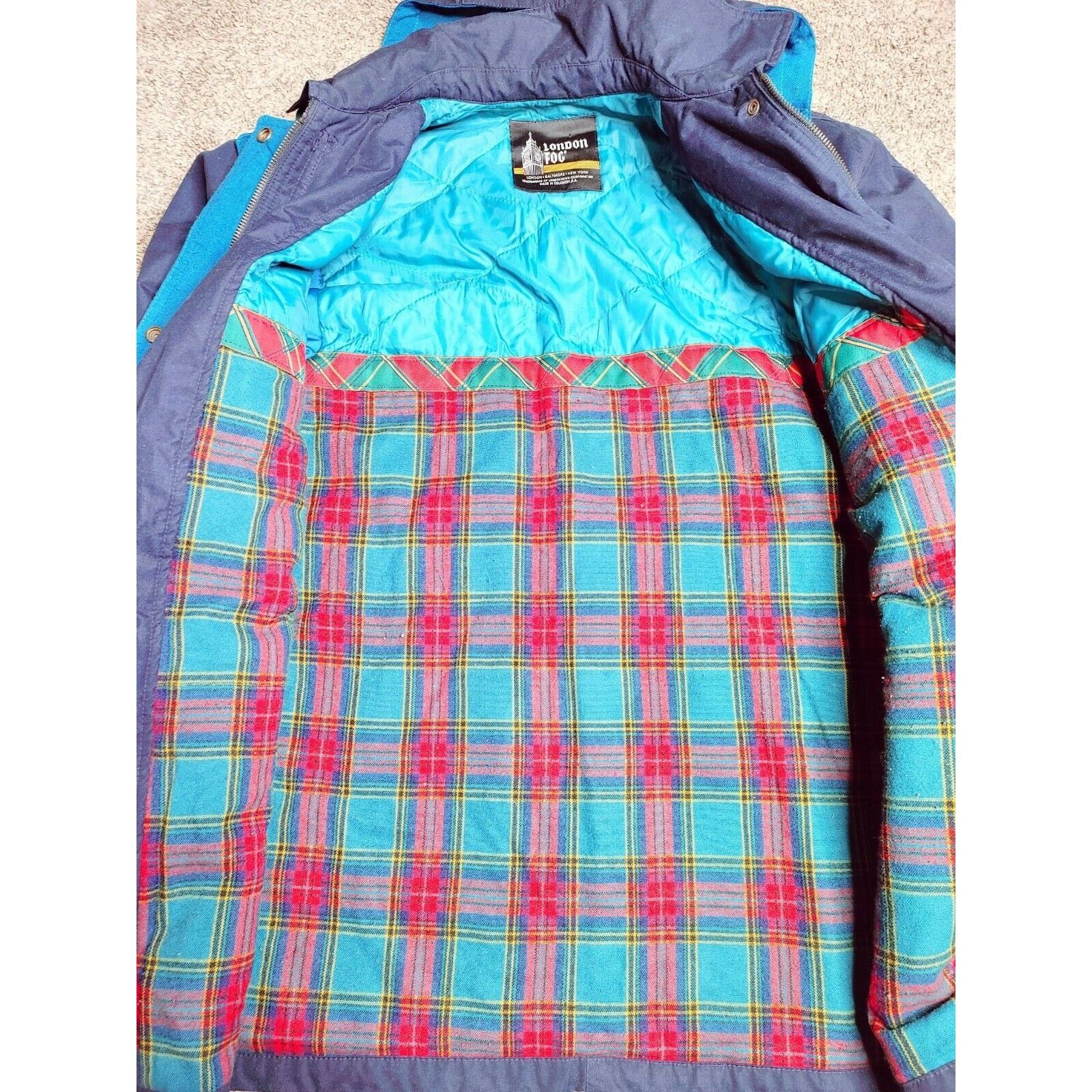 London Fog LONDON FOG canvas Jacket Trench Coat flannel lined, small Size S / US 4 / IT 40 - 2 Thumbnail
