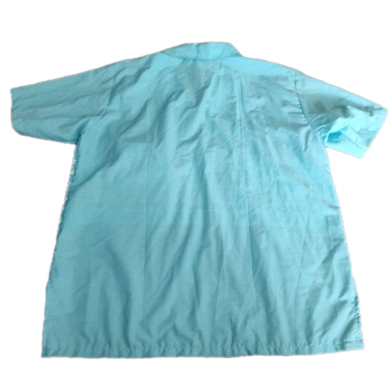 Vintage Vintage 70s Button Up Short Sleeve Beach Camp Shirt XL Blue SailBoat Ocean Size US XL / EU 56 / 4 - 2 Thumbnail