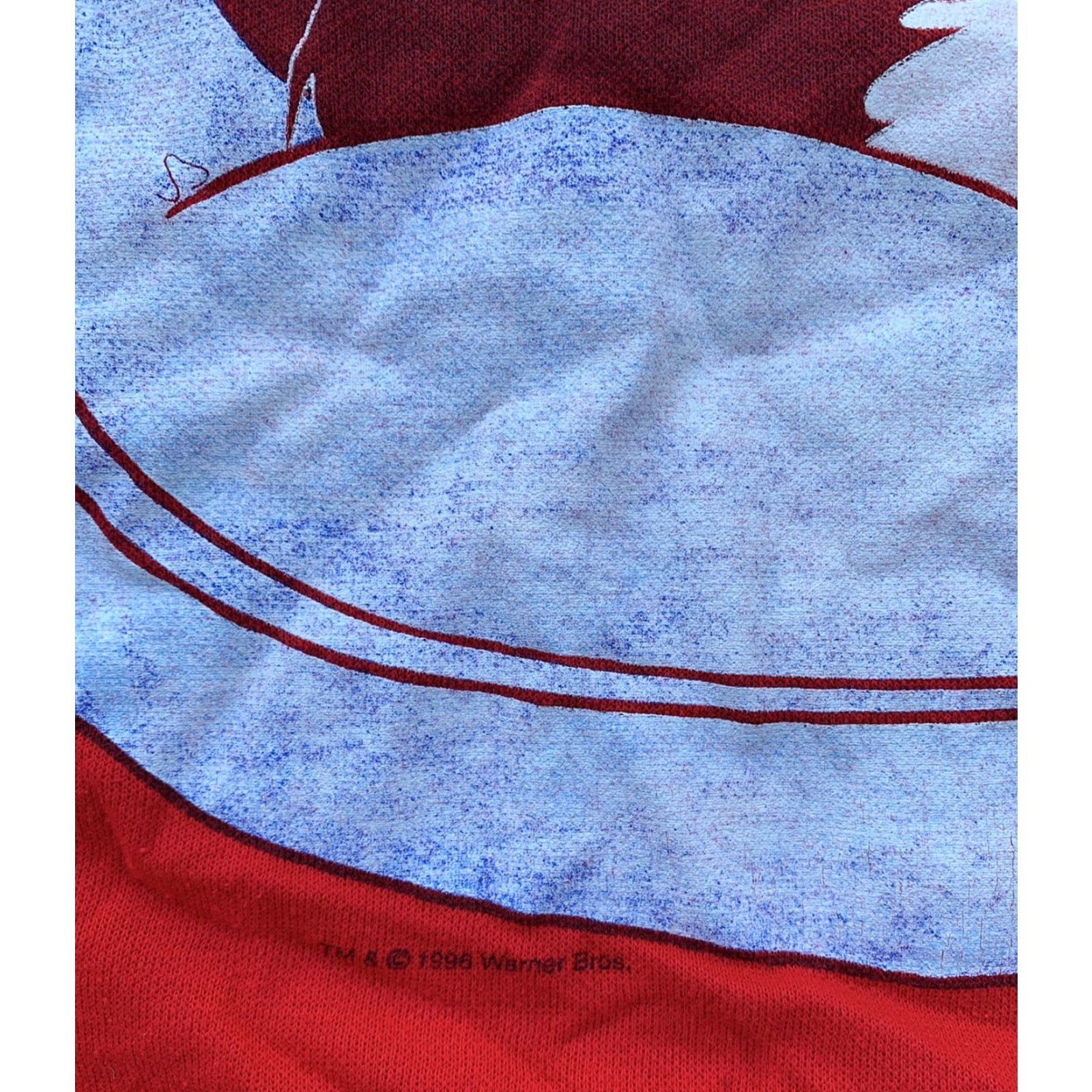 Vintage VTG 90s Looney Tunes Sylvester Long Sweatshirt Sleepy Heads 1990s Red One Size Adults Men Women Boys Girls Night Shirt Top Hoodie Size ONE SIZE - 5 Thumbnail