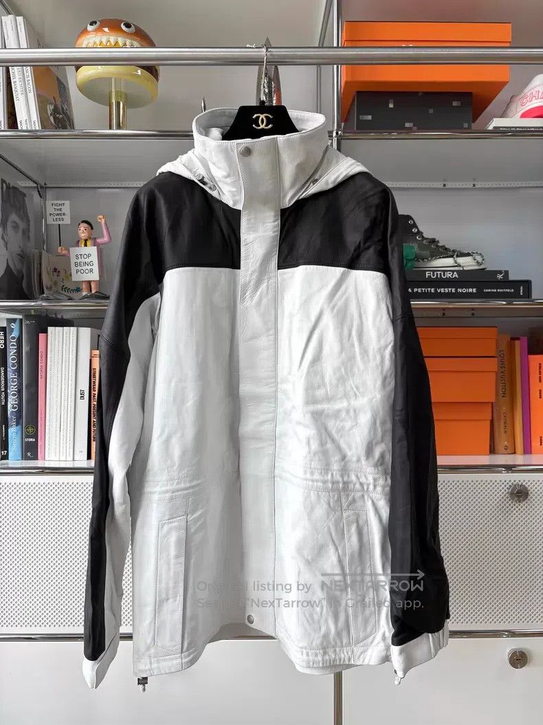 Loewe Loewe Panda Black and White Color Blocked Lamb Leather Jac Size US S / EU 44-46 / 1 - 1 Thumbnail
