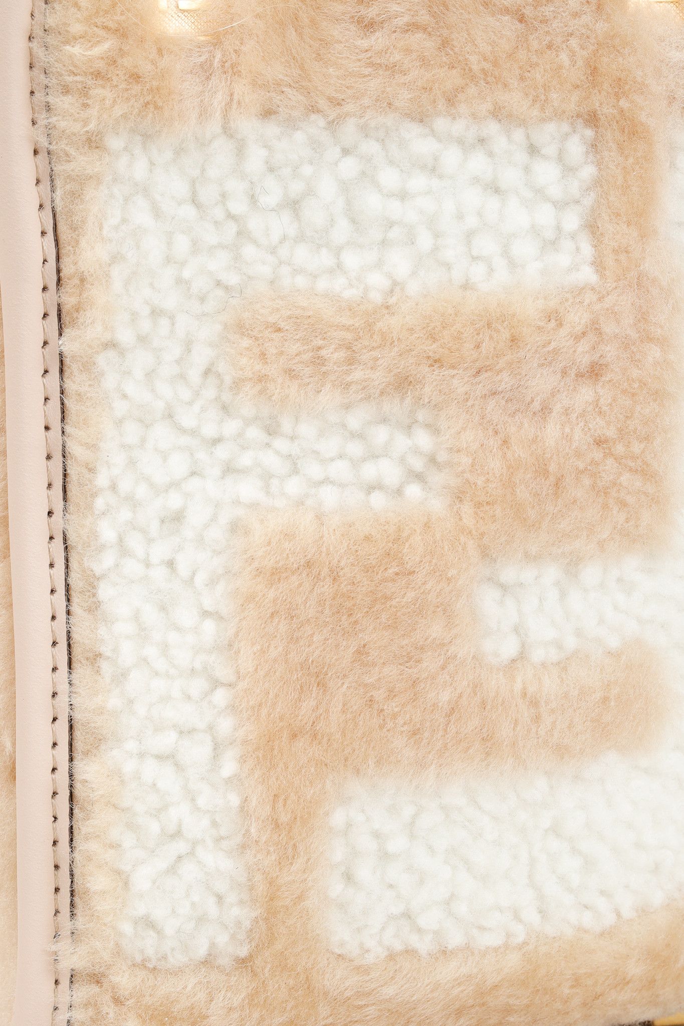Fendi Fendi Mini Sunshine Shopper Tan Sheepskin Logo Mini-Bag Size ONE SIZE - 10 Thumbnail