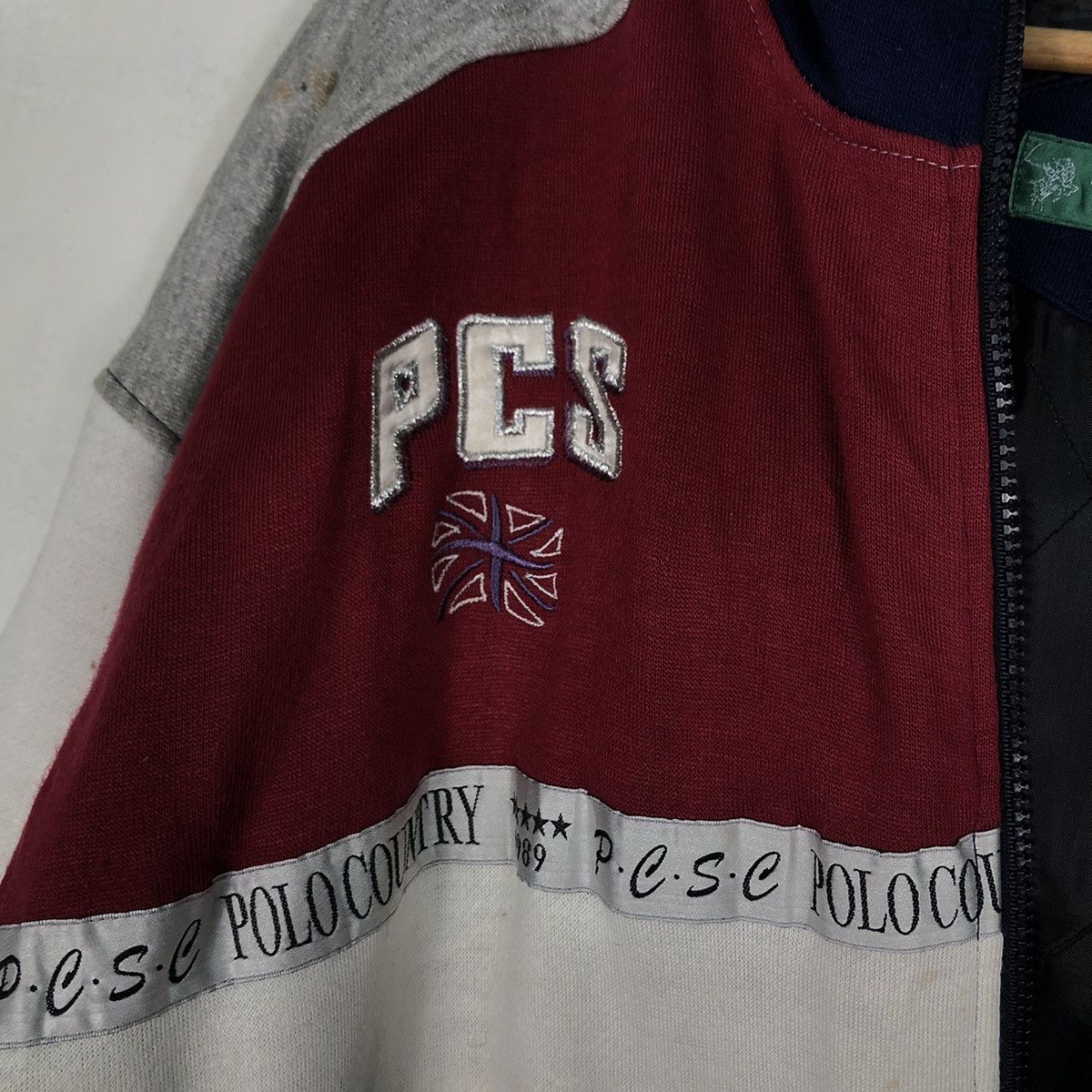 Japanese Brand Vtg Polo Country Zipper Jacket Big Logo Spell Multi Colour Size US L / EU 52-54 / 3 - 22 Thumbnail