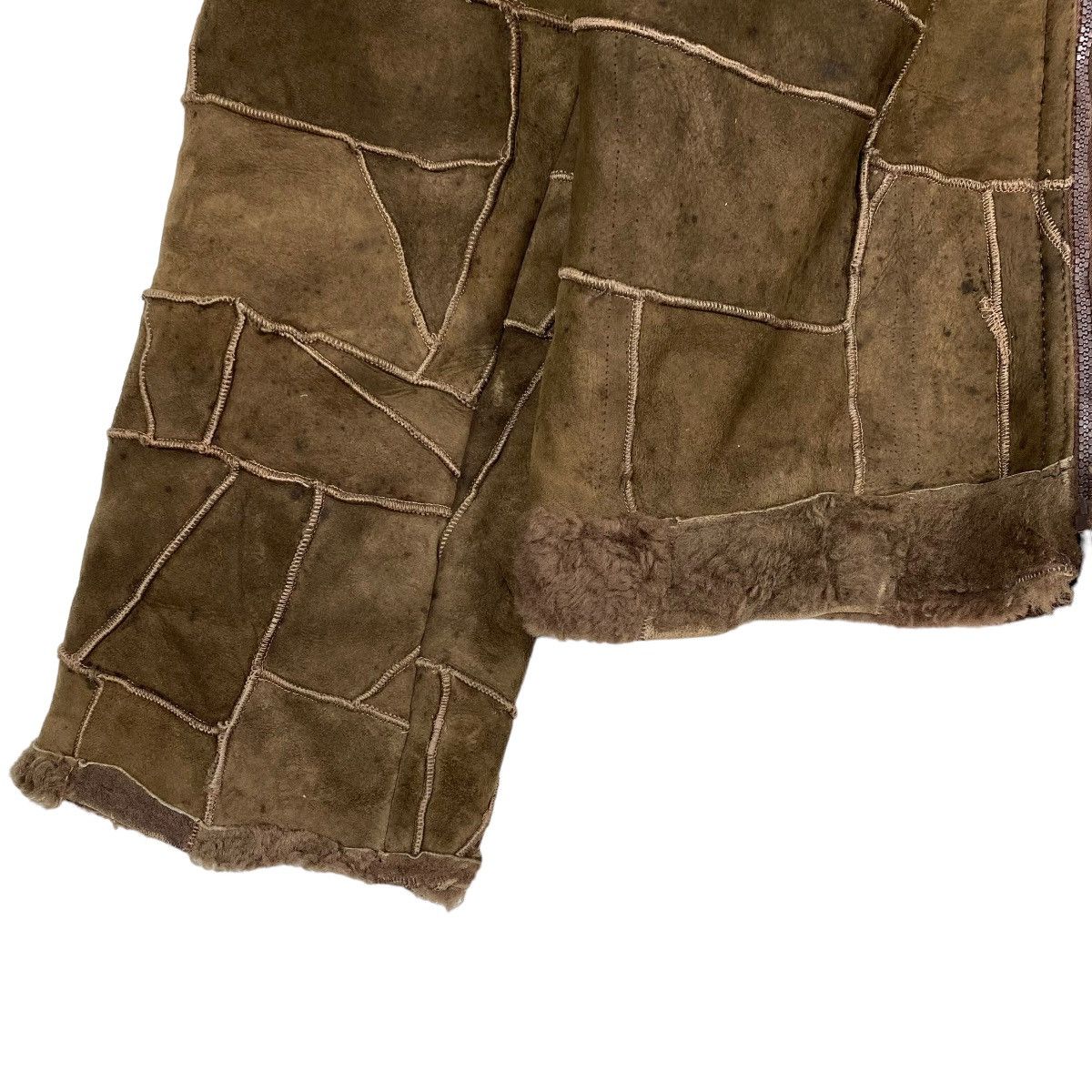 Japanese Brand Patchwork Sherpa Jacket Mink Fur Cropped Coat Size US M / EU 48-50 / 2 - 7 Thumbnail