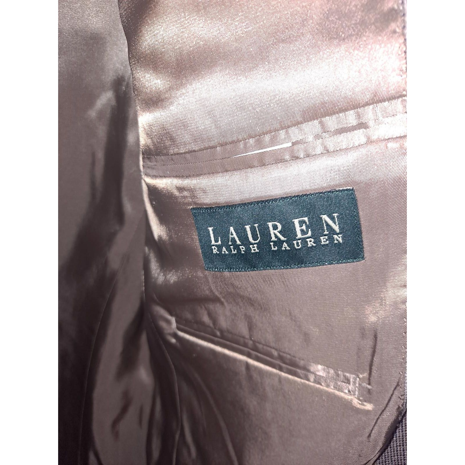 Lauren Ralph Lauren Lauren Ralph Lauren Tan Silk/Wool Tan Plaid Blazer Size 40R Size 40R - 5 Thumbnail