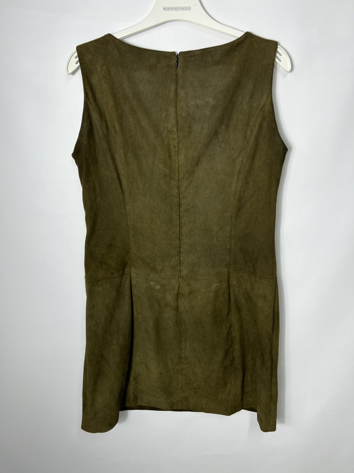 Vintage Luxury Designer Ventcouvert Leather Midi Dress Size FR 42 Size M / US 6-8 / IT 42-44 - 10 Thumbnail