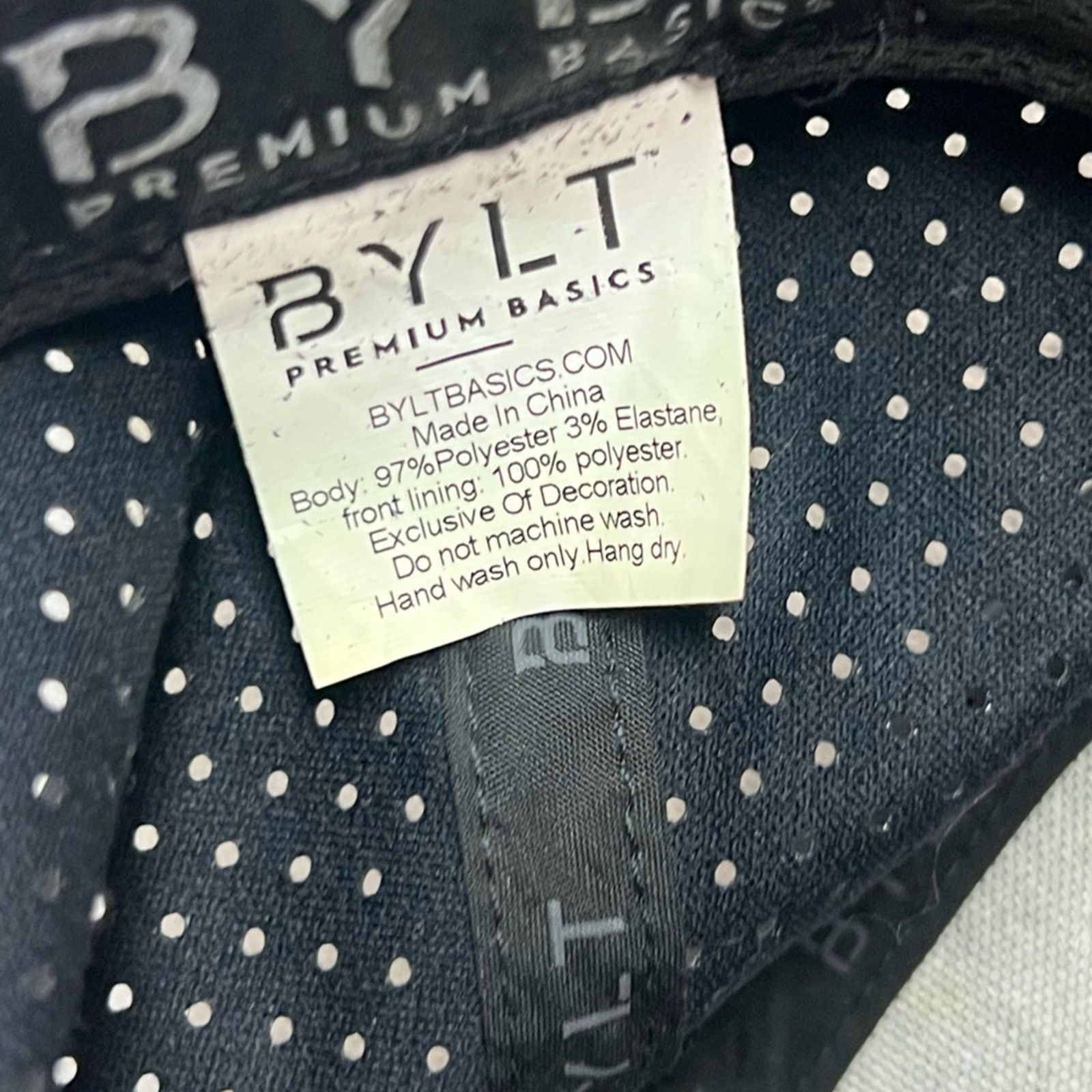 Other BYLT Premium Basics Black Baseball Hat Cap SnapBack Gym Size ONE SIZE - 6 Thumbnail