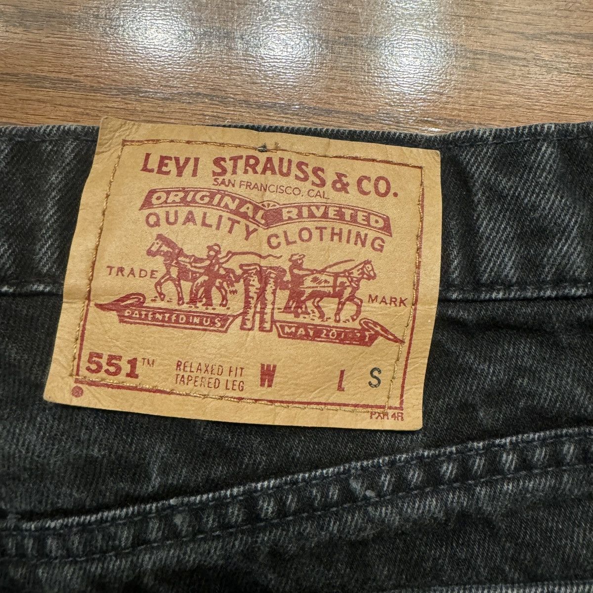 Levi's Levi’s 551 /Black Denim Pants / Made In USA Size US 35 - 4 Thumbnail