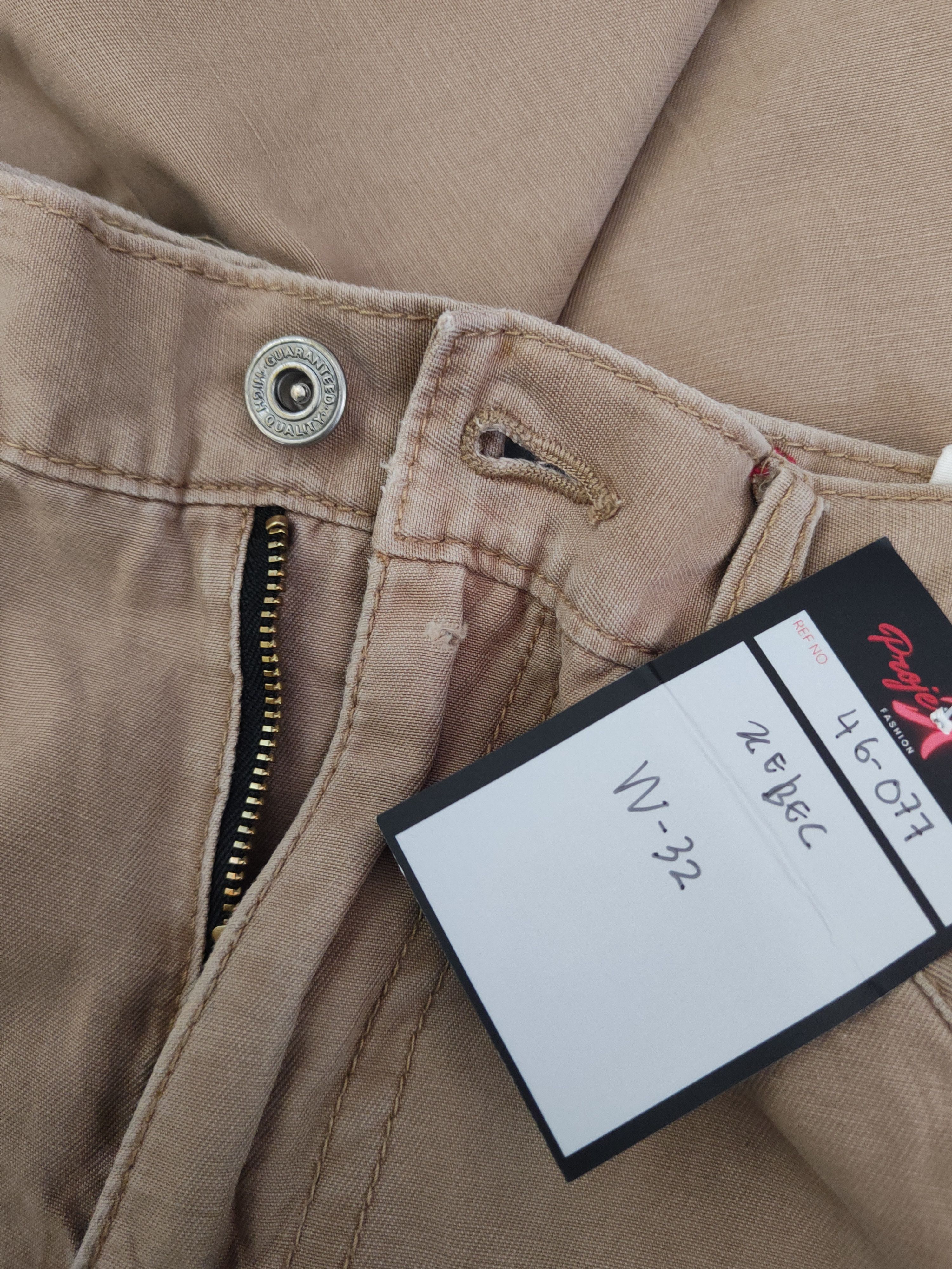 Japanese Brand DL Xebec Beige Multipocket Cargo Pants #46-077 Size US 32 / EU 48 - 16 Thumbnail