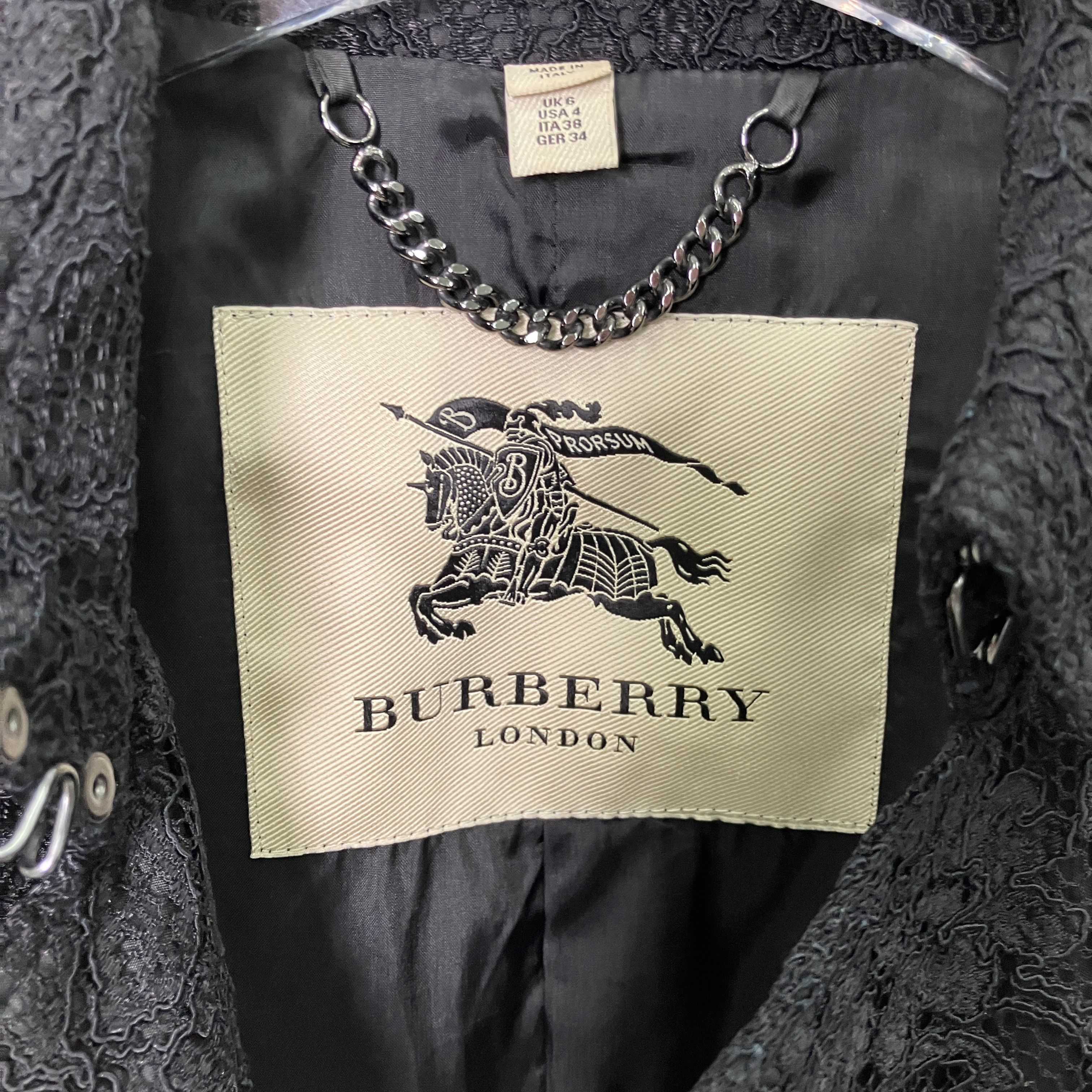 Burberry full lace double trench coat