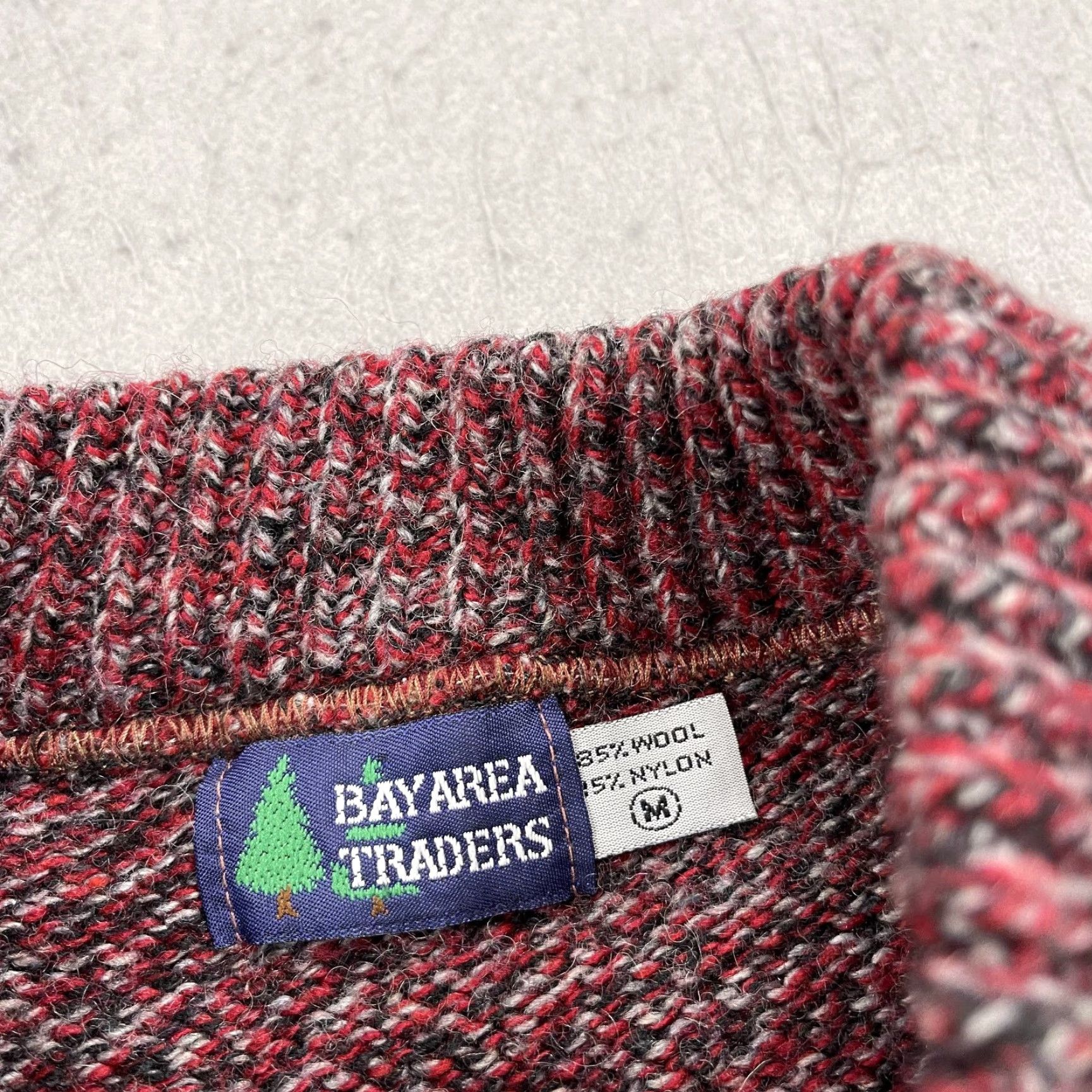 Vintage VINTAGE Campus Sweater Mens M Red Striped Wool Knit 90s Pullover Size US M / EU 48-50 / 2 - 4 Thumbnail