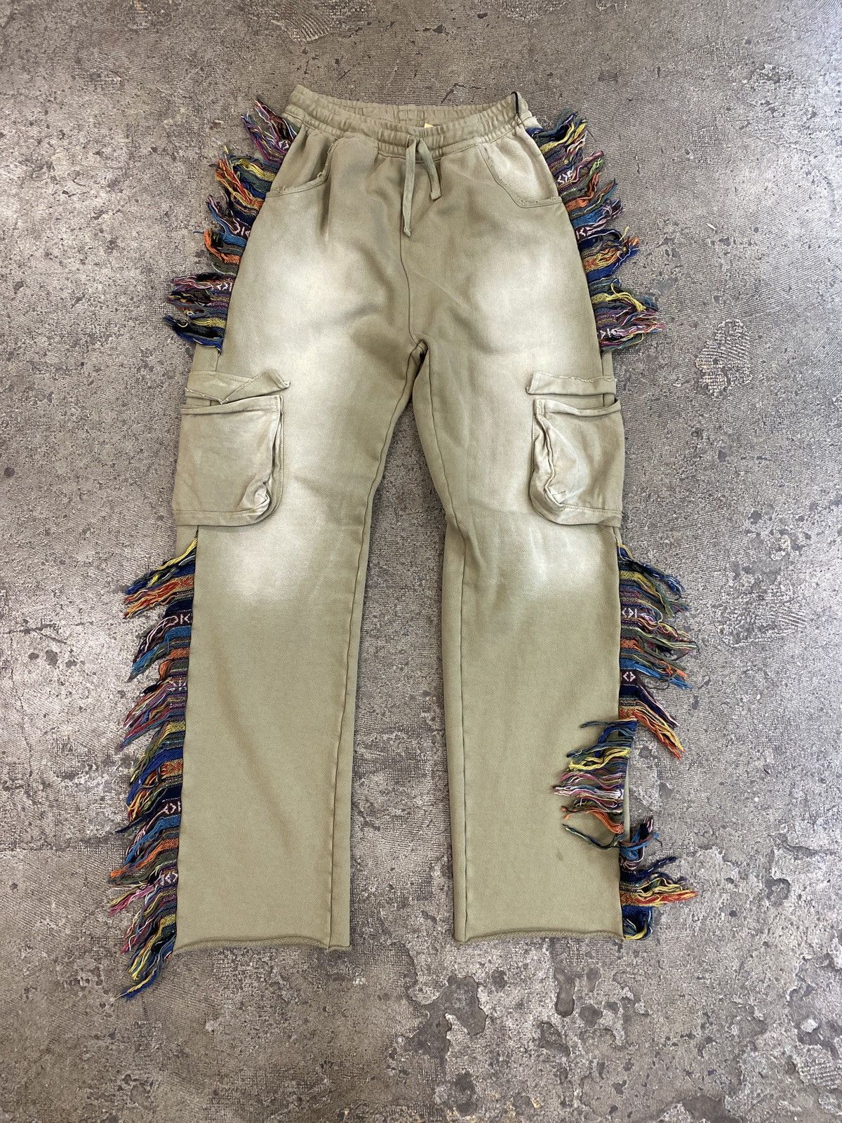 Alchemist Alchemist fringe cargo sweatpants XL Size US 32 / EU 48 - 1 Thumbnail