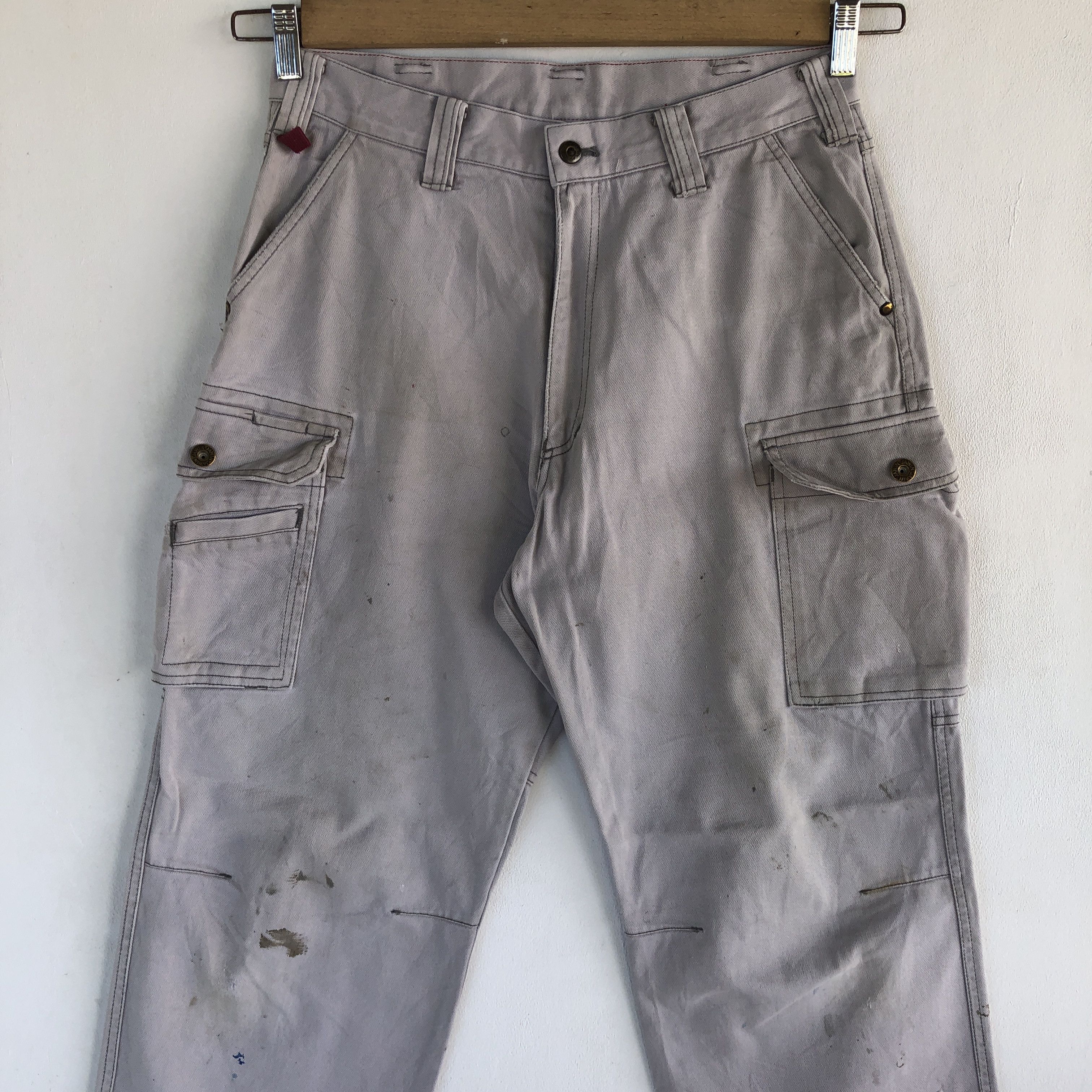 Japanese Brand Vintage Japanese Cargo Pants Multi Pocket Military Trousers Size US 30 / EU 46 - 3 Thumbnail