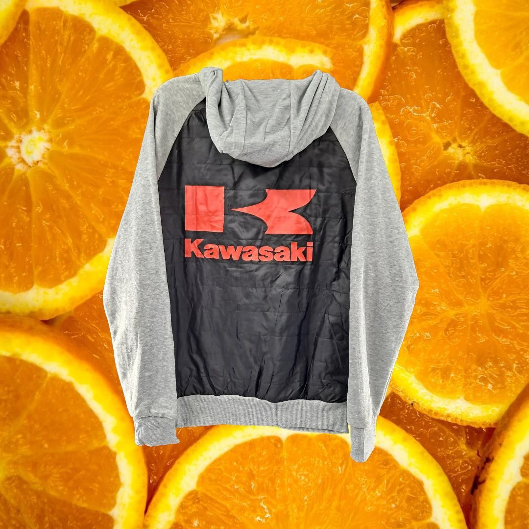 Other Vintage Kawasaki Blu Apparel Zippered Sweatshirt XL Size US XL / EU 56 / 4 - 4 Thumbnail