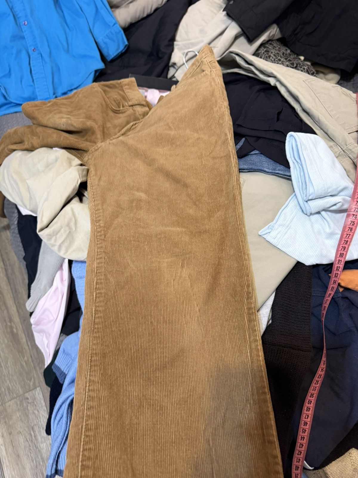 Yves Saint Laurent 30x30 Corduroy YSL Pants Velvet Vintage Jeans Denim Logo Y2k Size US 30 / EU 46 - 18 Thumbnail