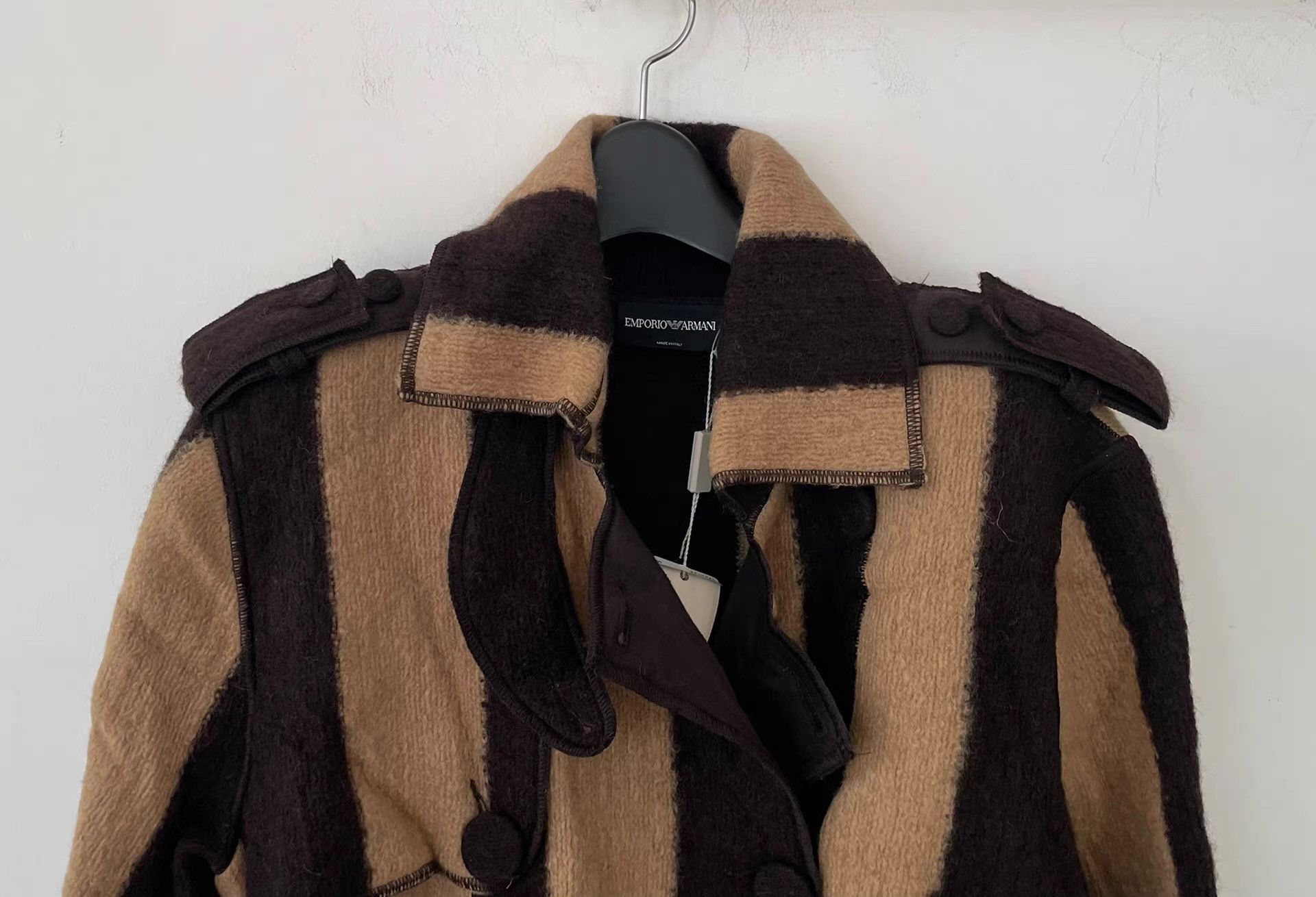 Emporio Armani Emporio Armani Women's Knit Trench Coat Ｑ21 Size XL / US 12-14 / IT 48-50 - 4 Thumbnail