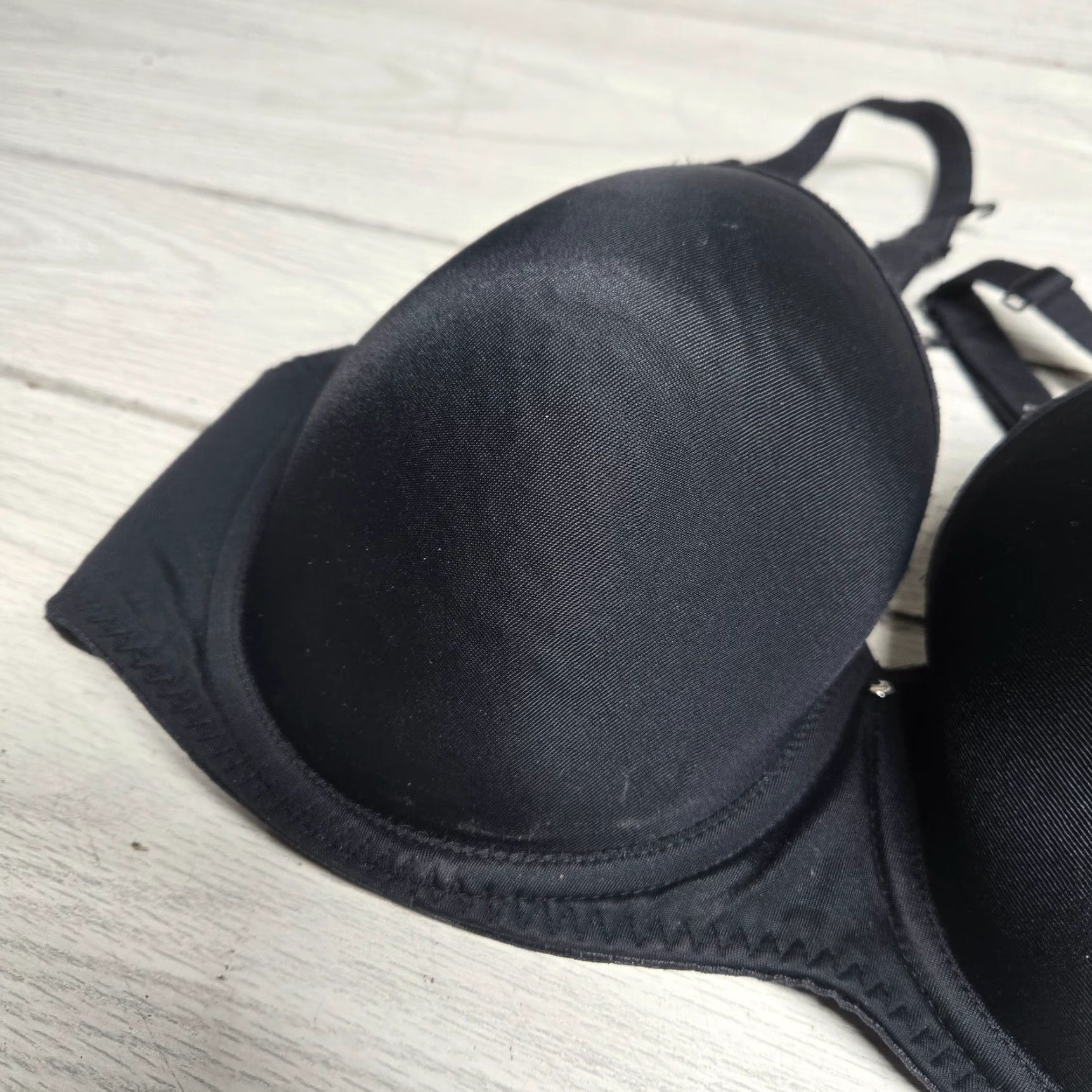 Vintage Fantasie Bra Black 34DD Underwire Full Coverage Lace 34 Underwired Womens Bra Size ONE SIZE - 2 Thumbnail