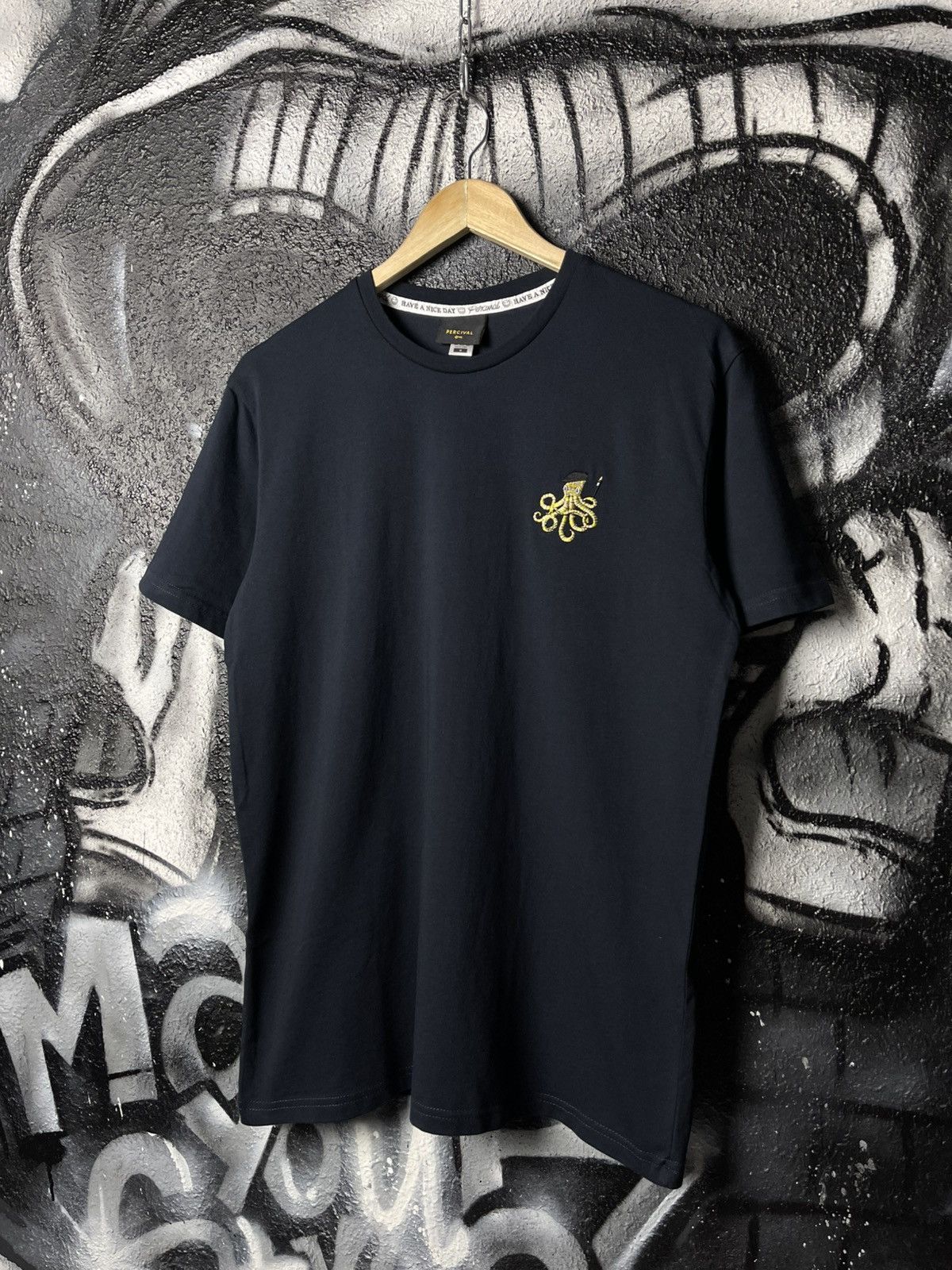 Percival Percival Embroidered Octopus T-Shirt Men’s Size M Size US M / EU 48-50 / 2 - 1 Thumbnail
