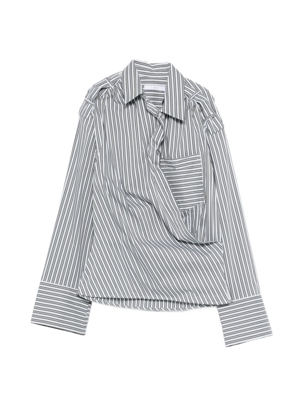 Iro LACE STRIPED COTTON SHIRT Size XS / US 0-2 / IT 36-38 - 1 Thumbnail