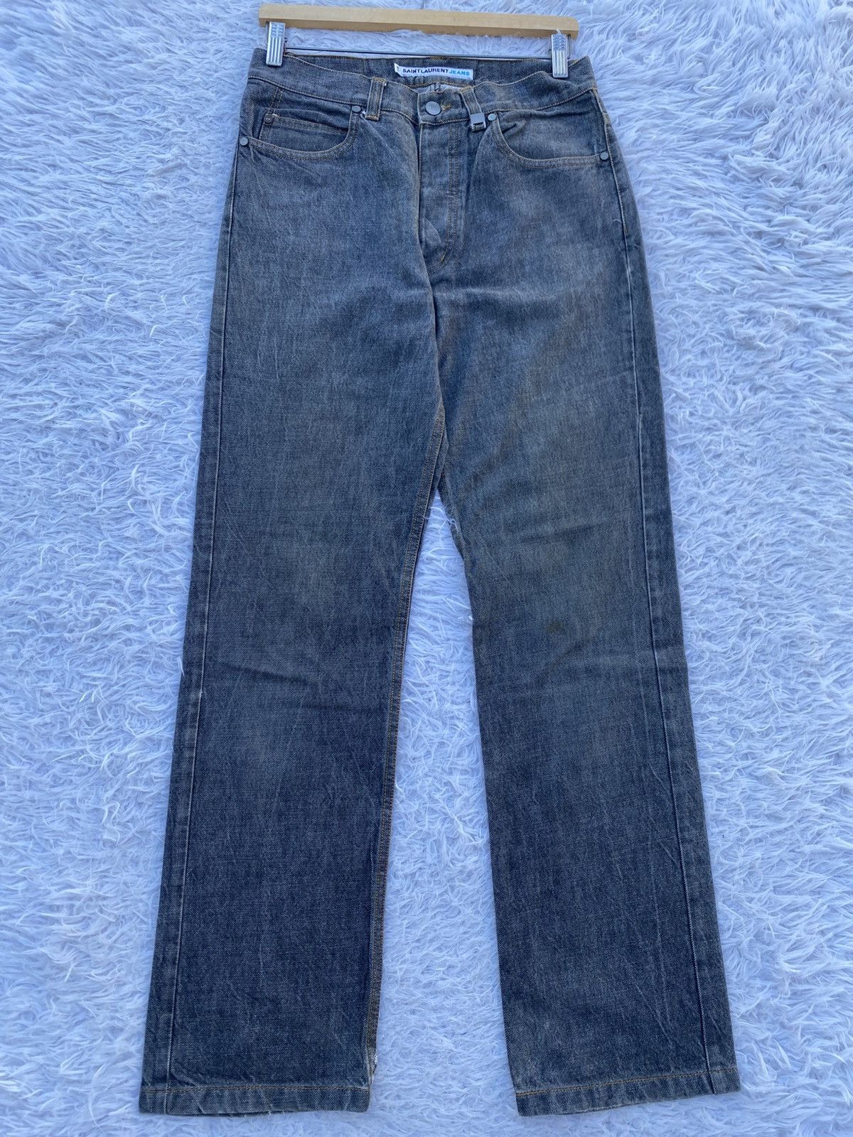 Yves Saint Laurent Rare Vintage Saint Laurent Jeans YSL Denim Made in Portugal Size US 29 - 1 Thumbnail