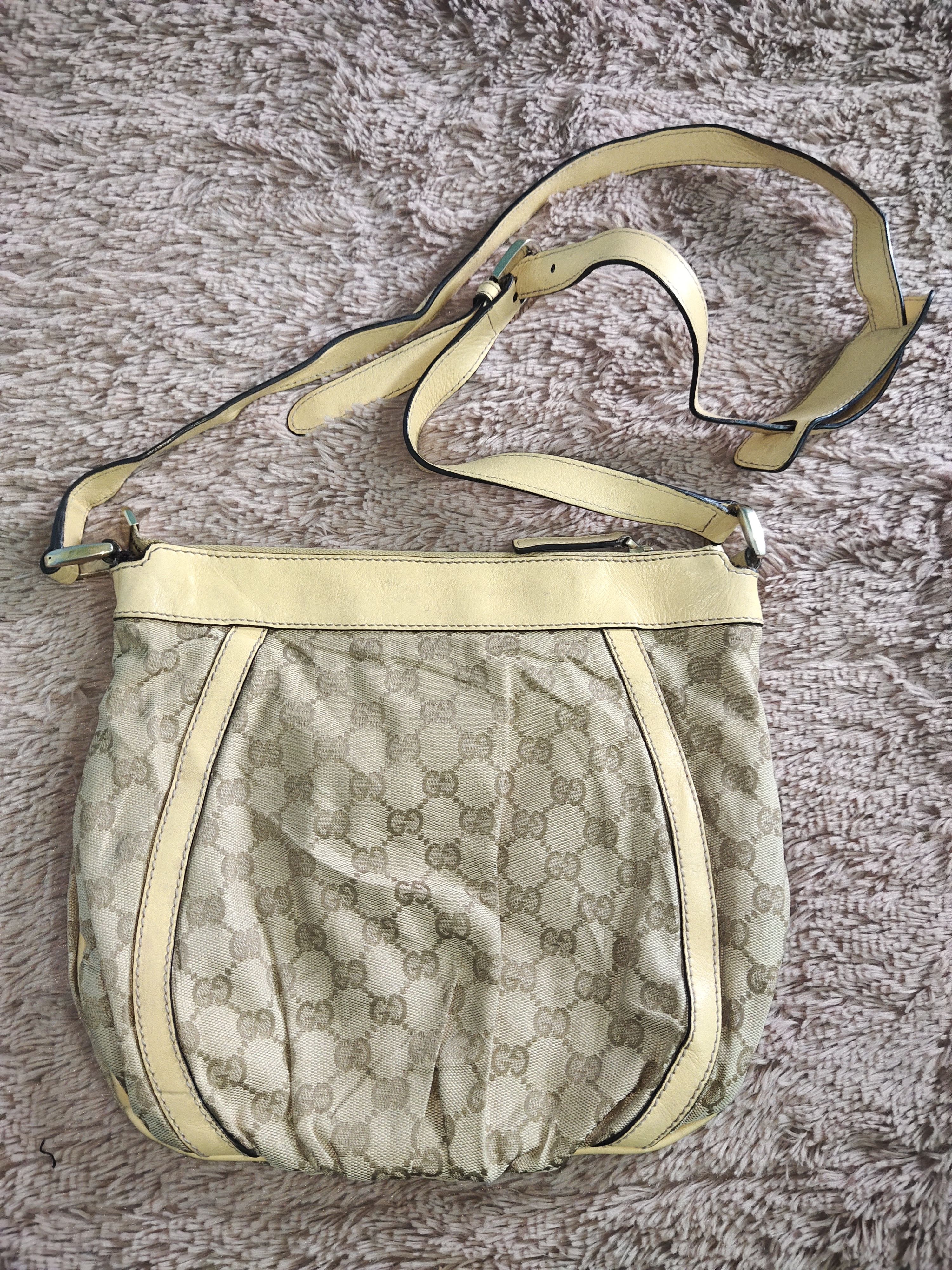 Gucci × Vintage Gucci Abbey D-Ring Pochette GG Canvas Brown Size ONE SIZE - 17 Thumbnail