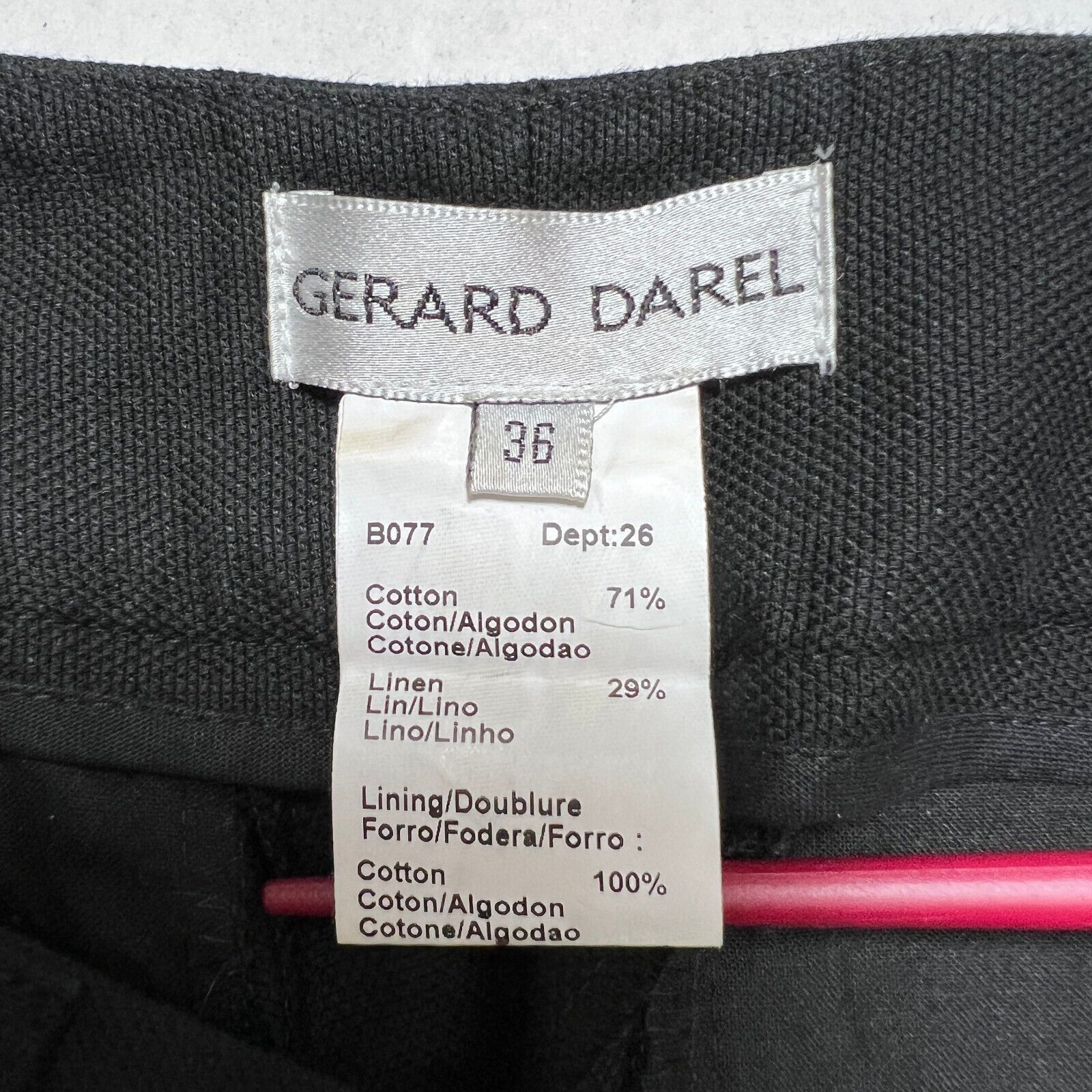 Gerard Darel Gerard Darel Linen Wide Leg High Rise Trousers Black Size S Size 26" / US 2 / IT 38 - 3 Thumbnail