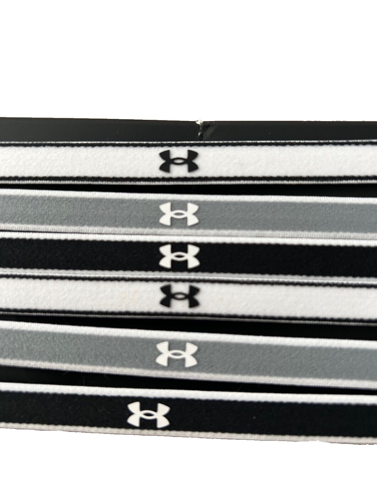 Under Armour Under Armour UA Headbands - 6 Pack Black Steel White Size ONE SIZE - 2 Thumbnail