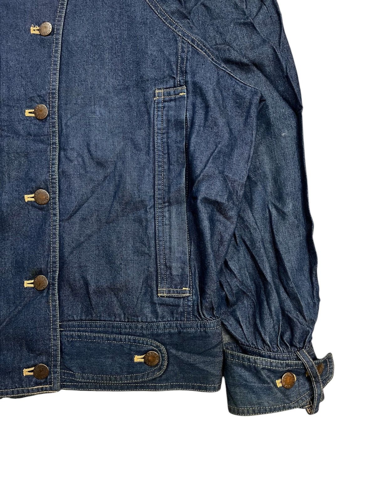 If Six Was Nine 1990s Norma Kamali - Napoleon Denim Jacket Size L / US 10 / IT 46 - 8 Thumbnail