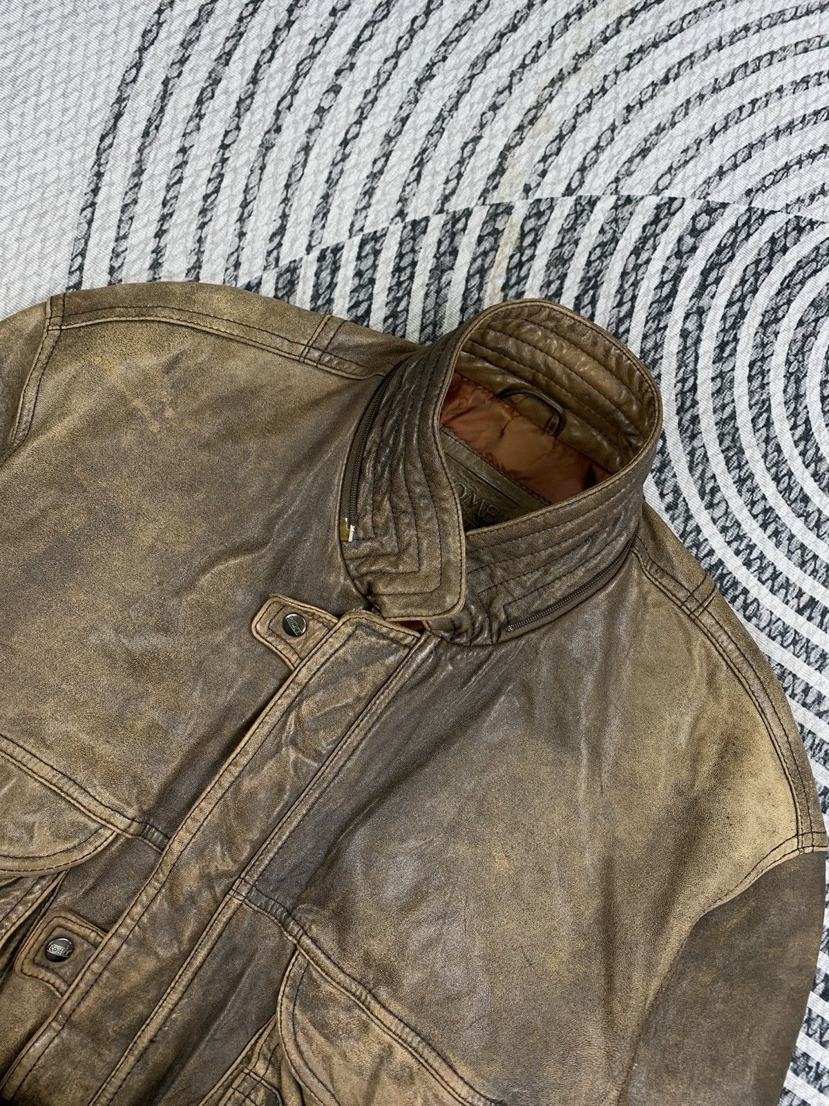 Leather Vintage Comet Club With Cargo Pocket Leather Flight Jacket Size US XL / EU 56 / 4 - 7 Thumbnail